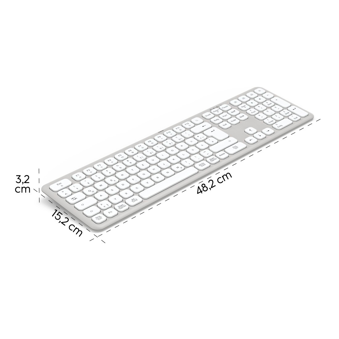 Hama Tastatur »Tastatur WK-550 (kabellos, QUERTZ, Multi-Device)«