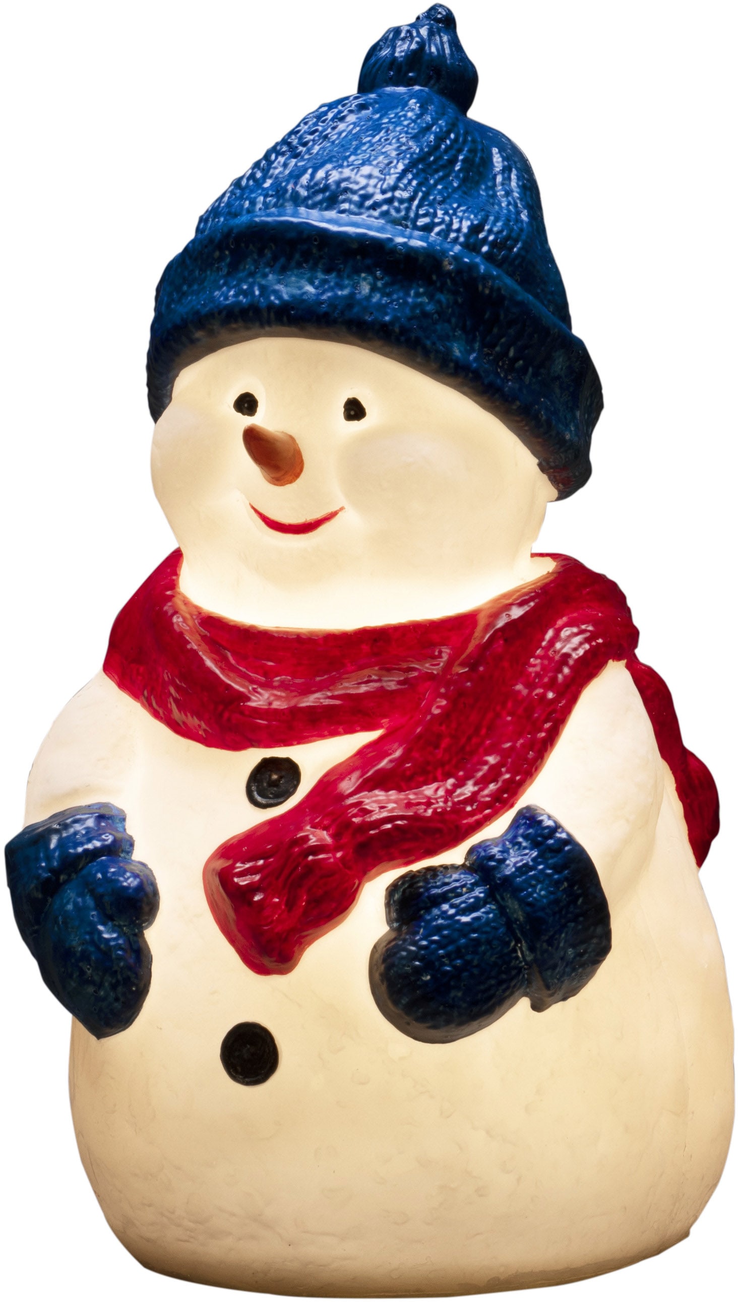 kaufen warm Weihnachtsdeko 4 »Kunststoffschneemann, KONSTSMIDE aussen«, weiße | LED Dekofigur Dioden BAUR