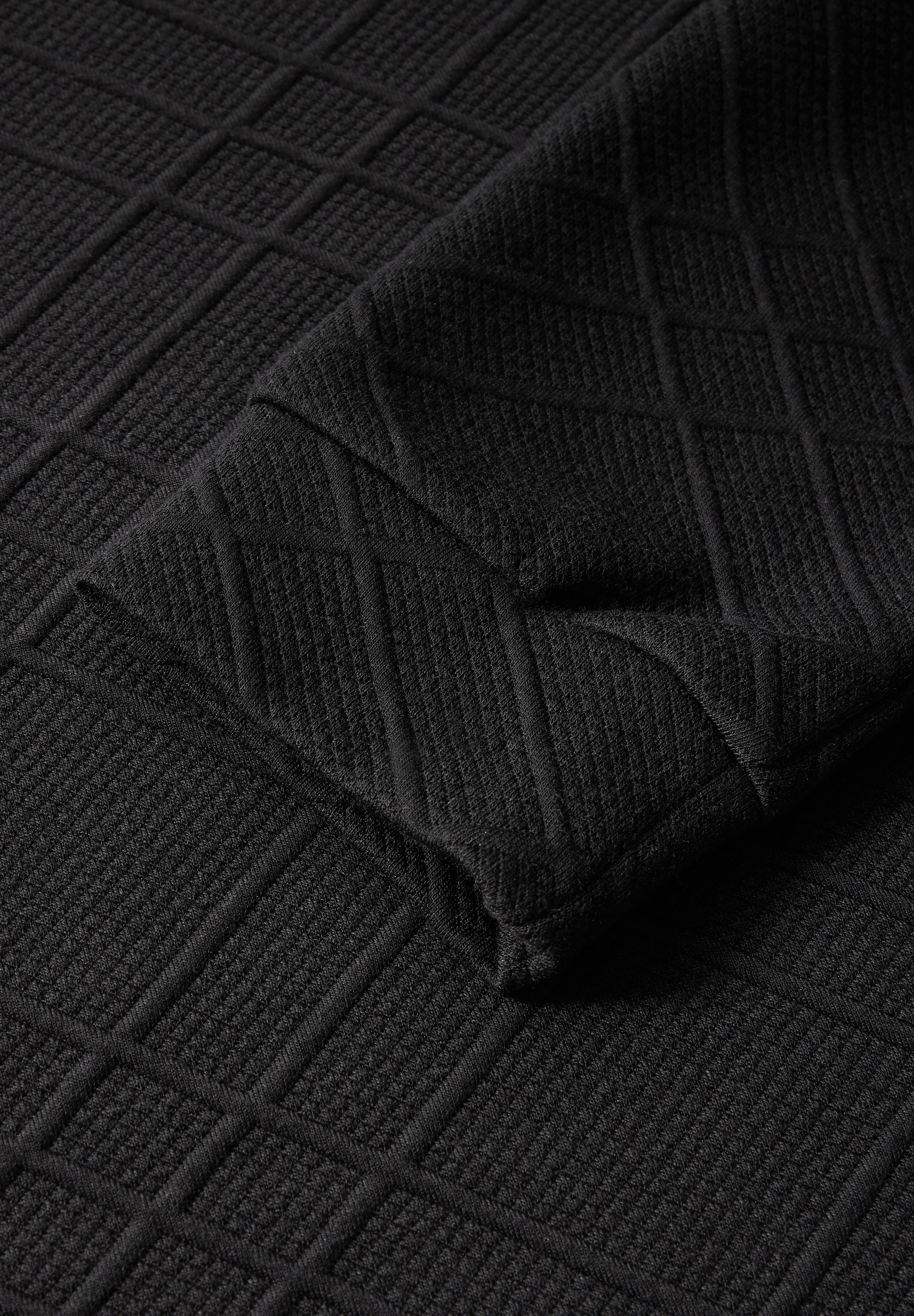 STREET ONE Langarmshirt, mit Materialmix