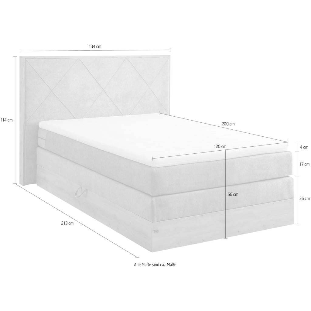 ED EXCITING DESIGN Boxspringbett »Bellevue«