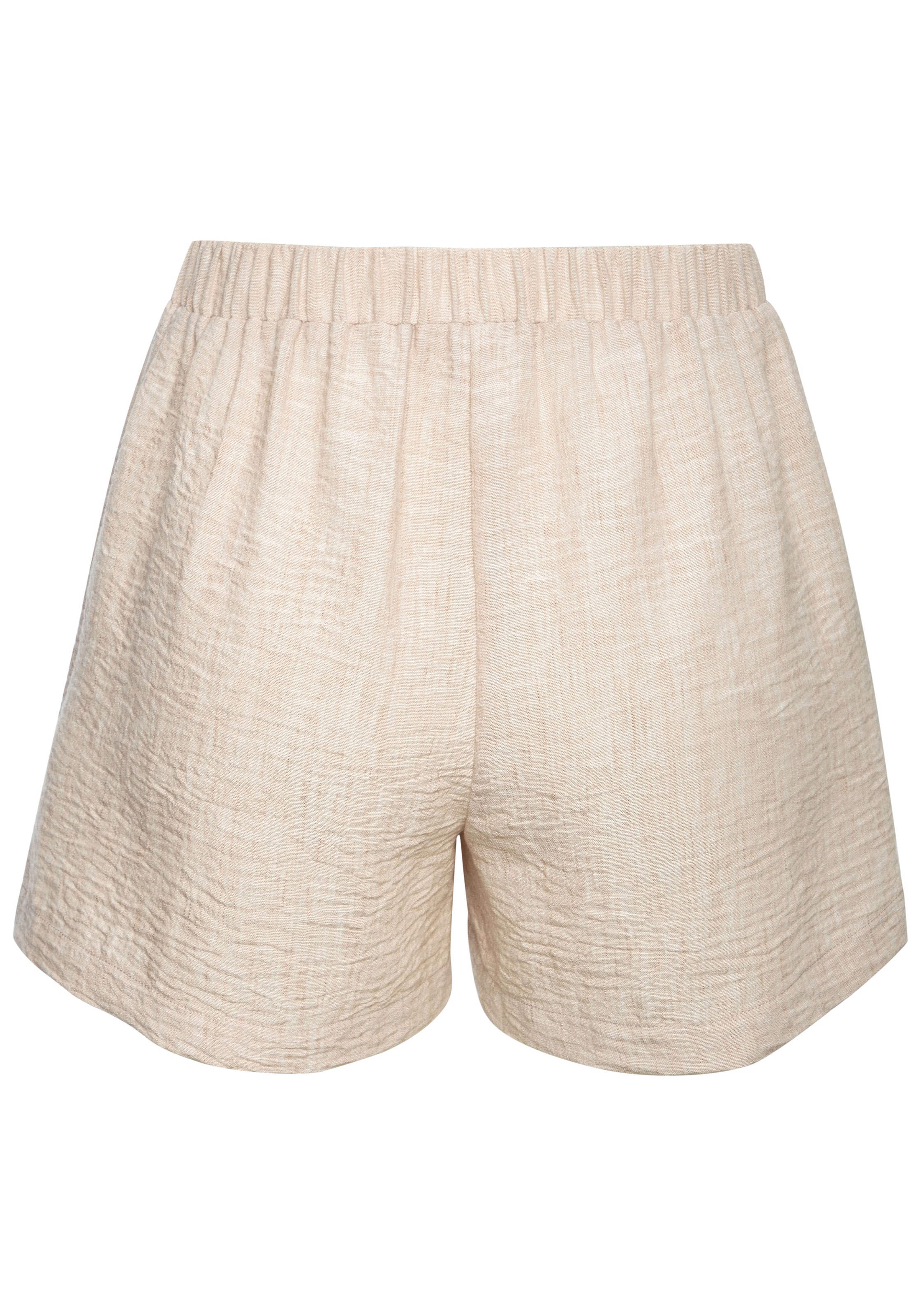Buffalo Webshorts »aus strukturierter Webware mit Melange-Optik«  kurze Sommerhose, luftige Strandshorts, sommerlich leichte Qualität