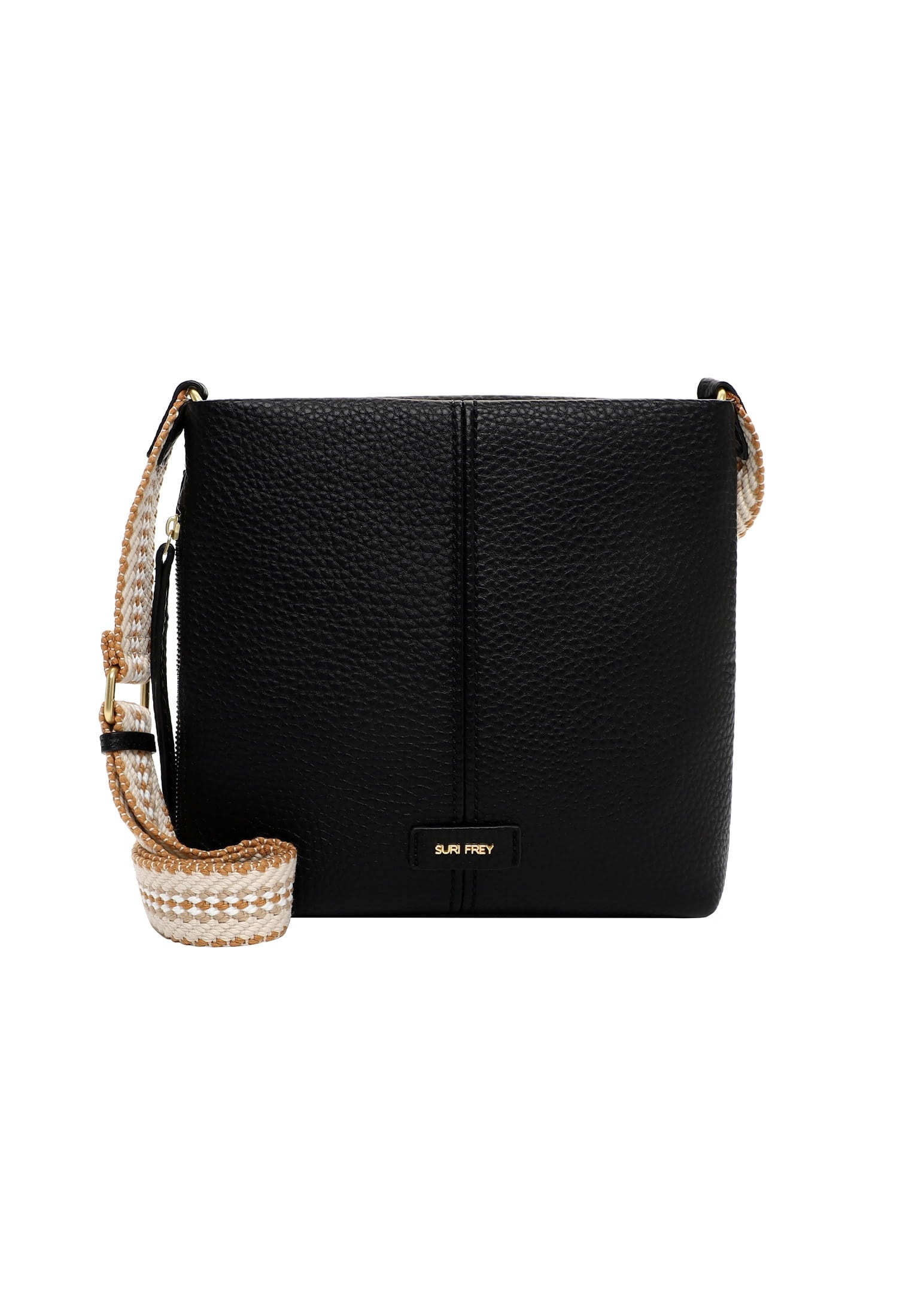 SURI FREY Damen Umhängetasche "Umhängetasche SFY Gray", schwarz, Polyurethan, Taschen