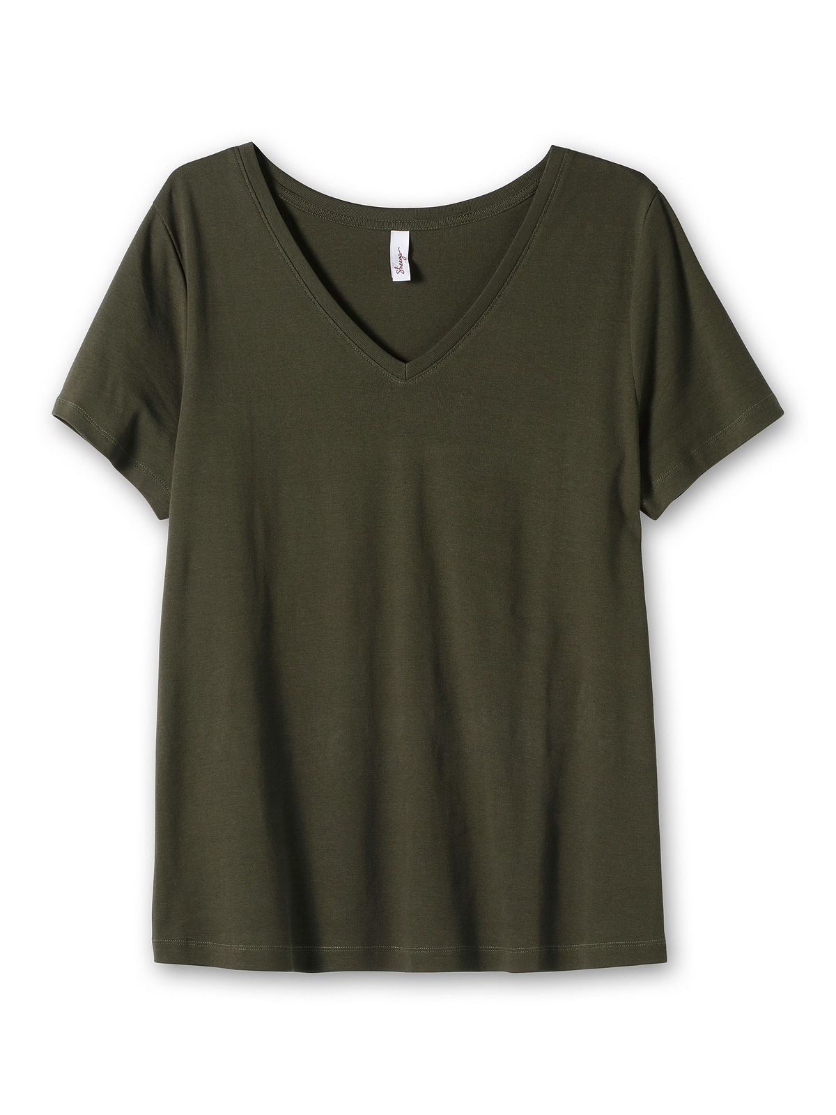 Sheego T-Shirt »Große Größen«, aus fein gerippter Qualität