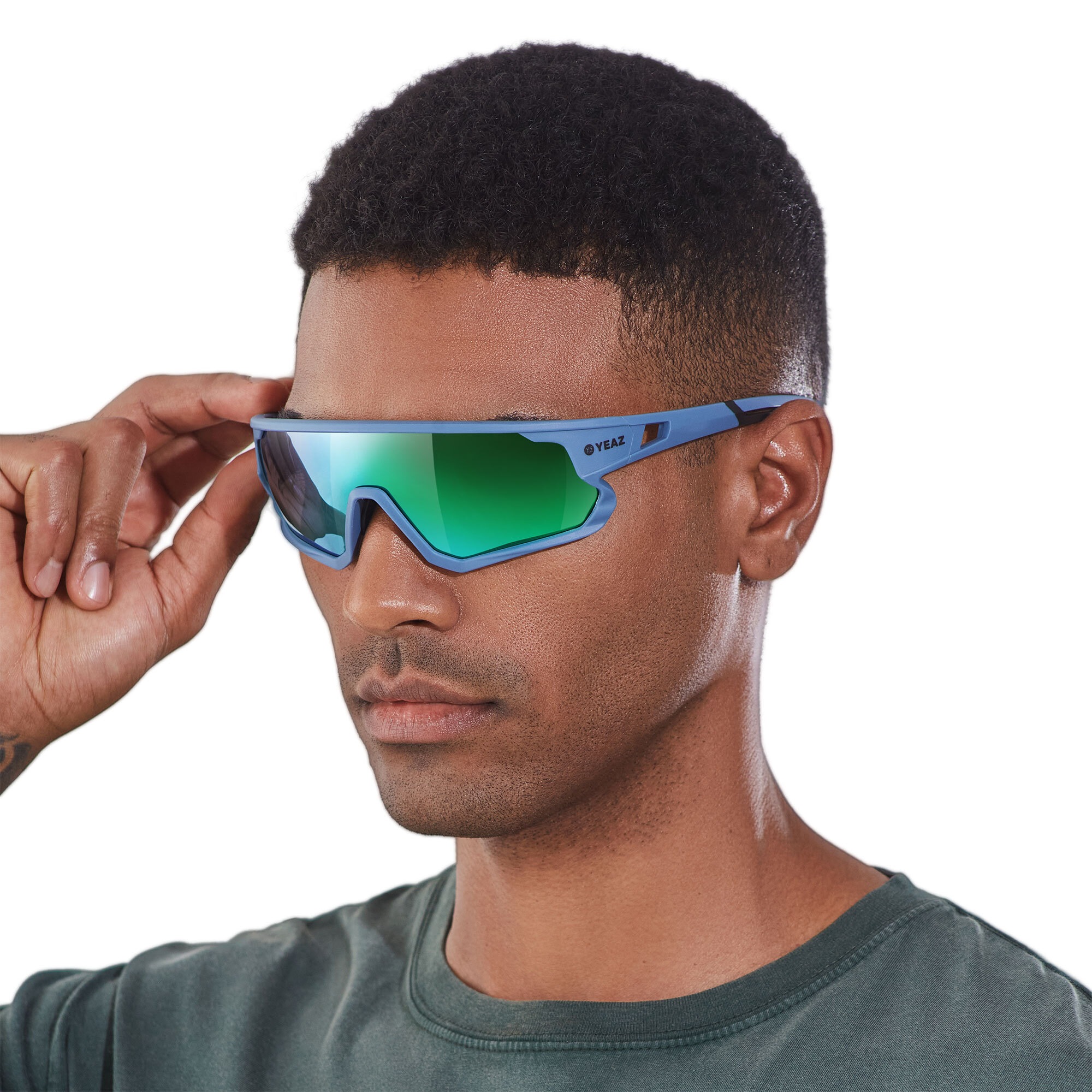 YEAZ SUNRISE Sport Sunglasses Green 3