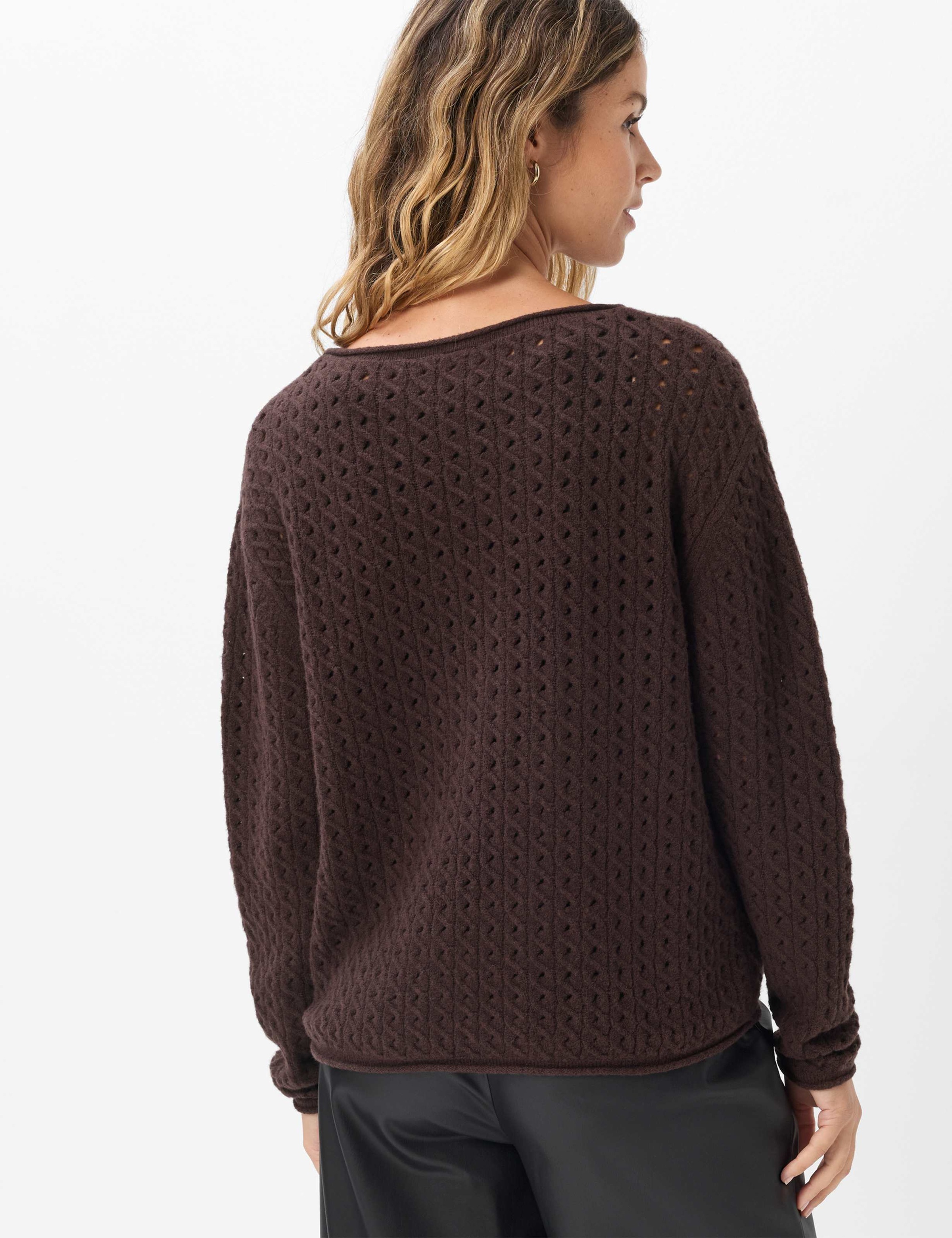 Brax Strickpullover »Style LESLEY« Ajour: Strickpullover im Baumwollmix