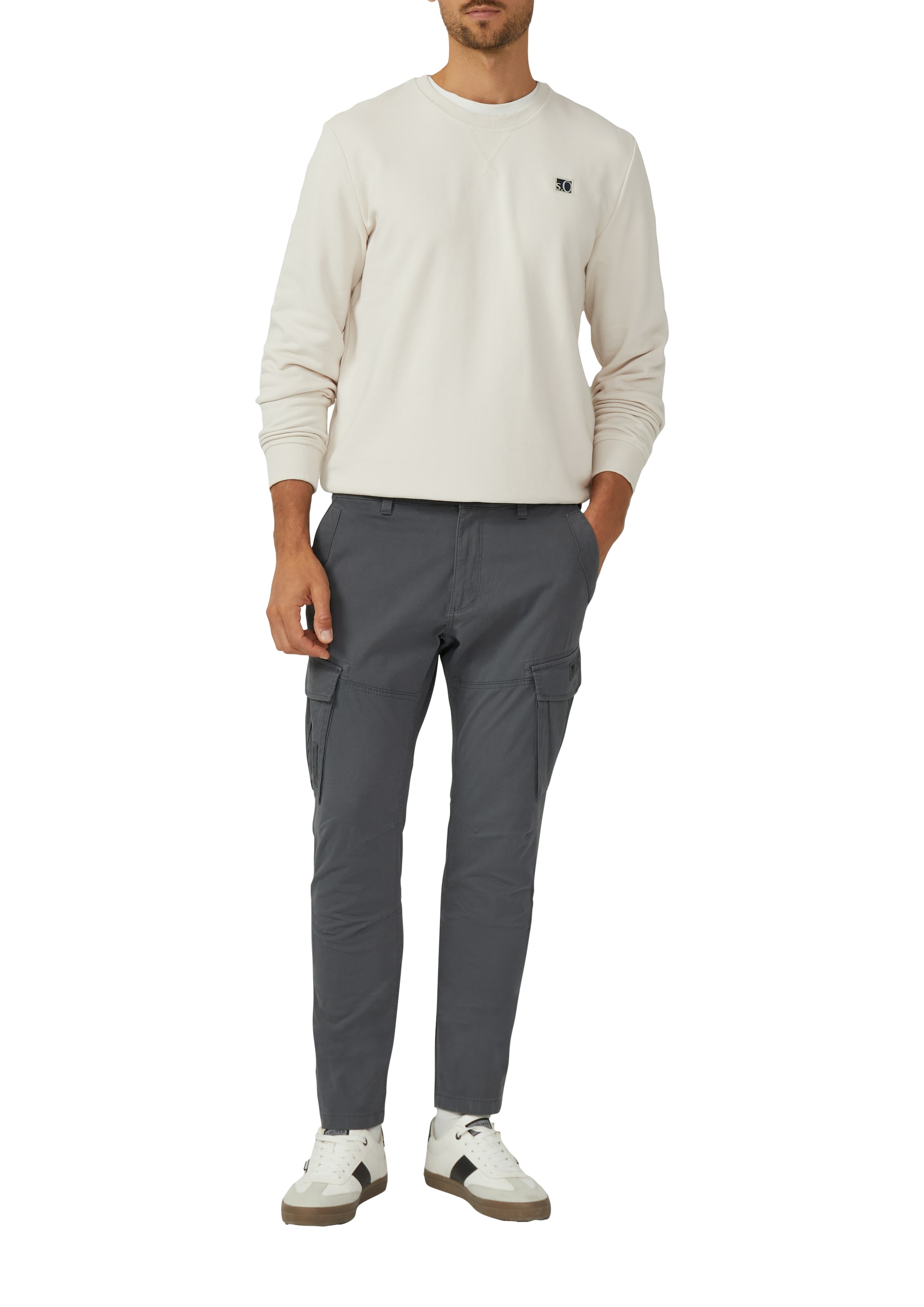 s.Oliver Sweatshirt, mit Logo Stickerei