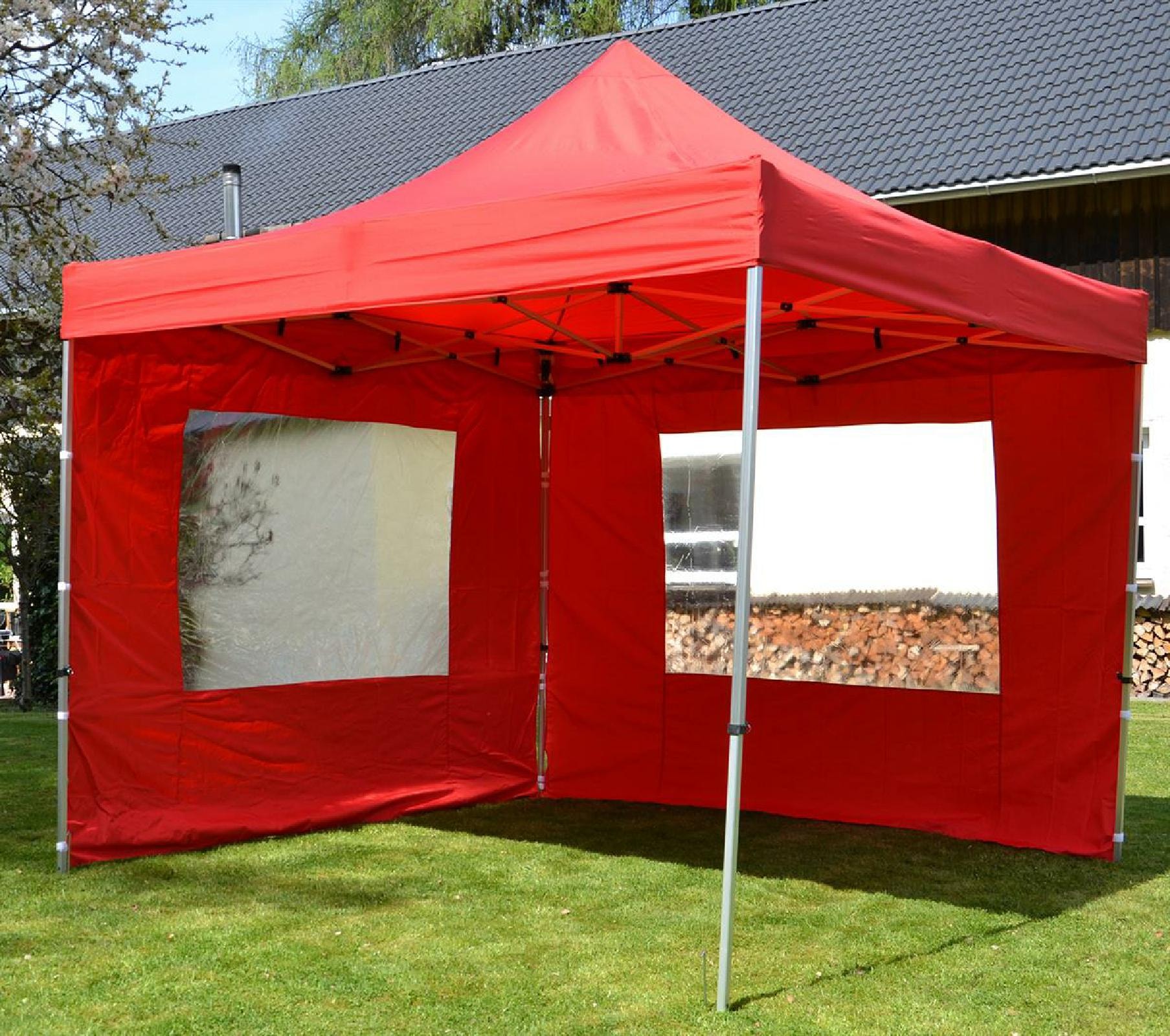 VCM Pavillon »Aluminium-Faltpavillon rot«