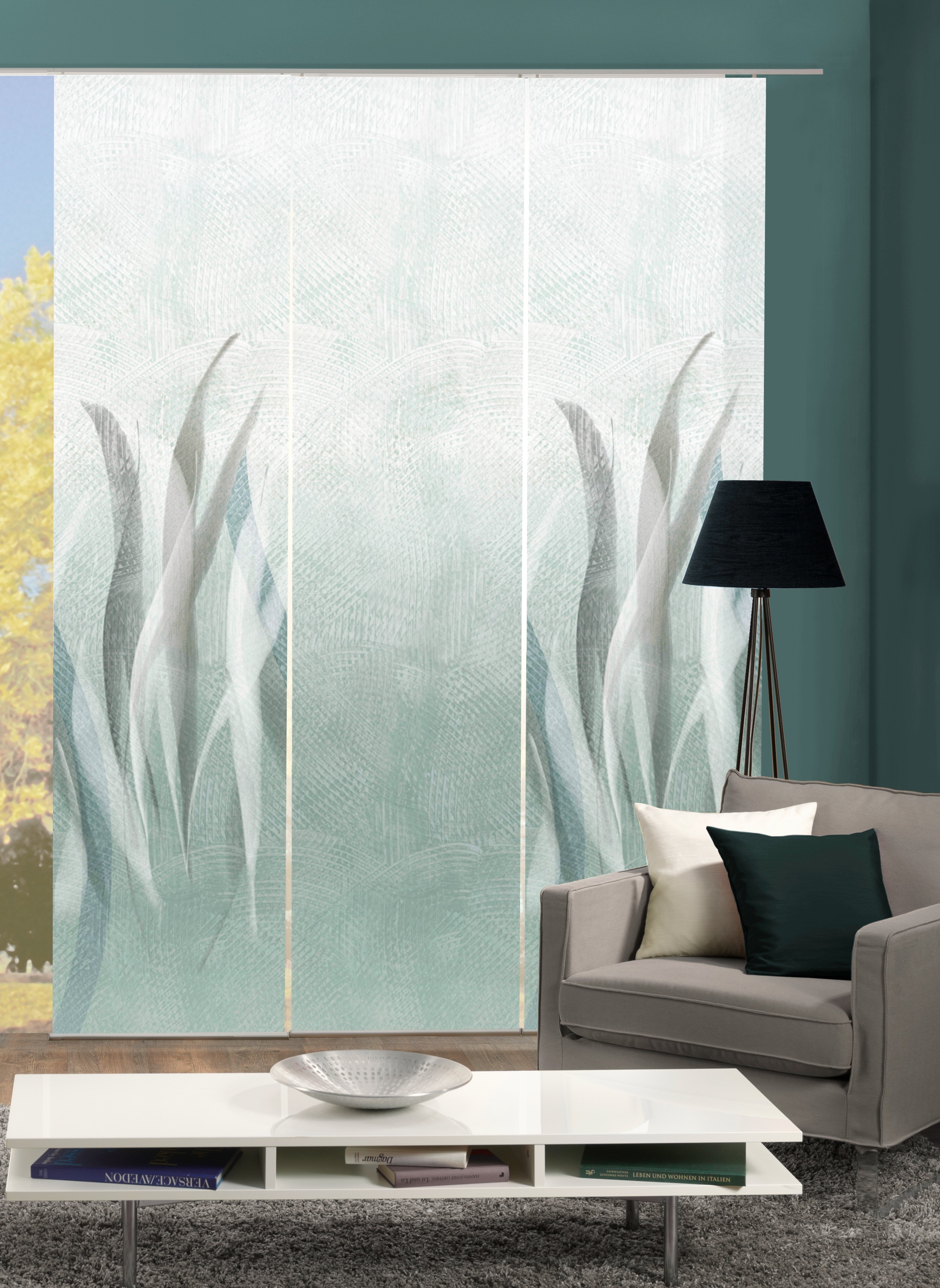 HOME WOHNIDEEN "SIRALIO" Paneelwagen 3 Stk. tlg. SCHIEBEVORHANGSET,SEIDENOP günstig online kaufen