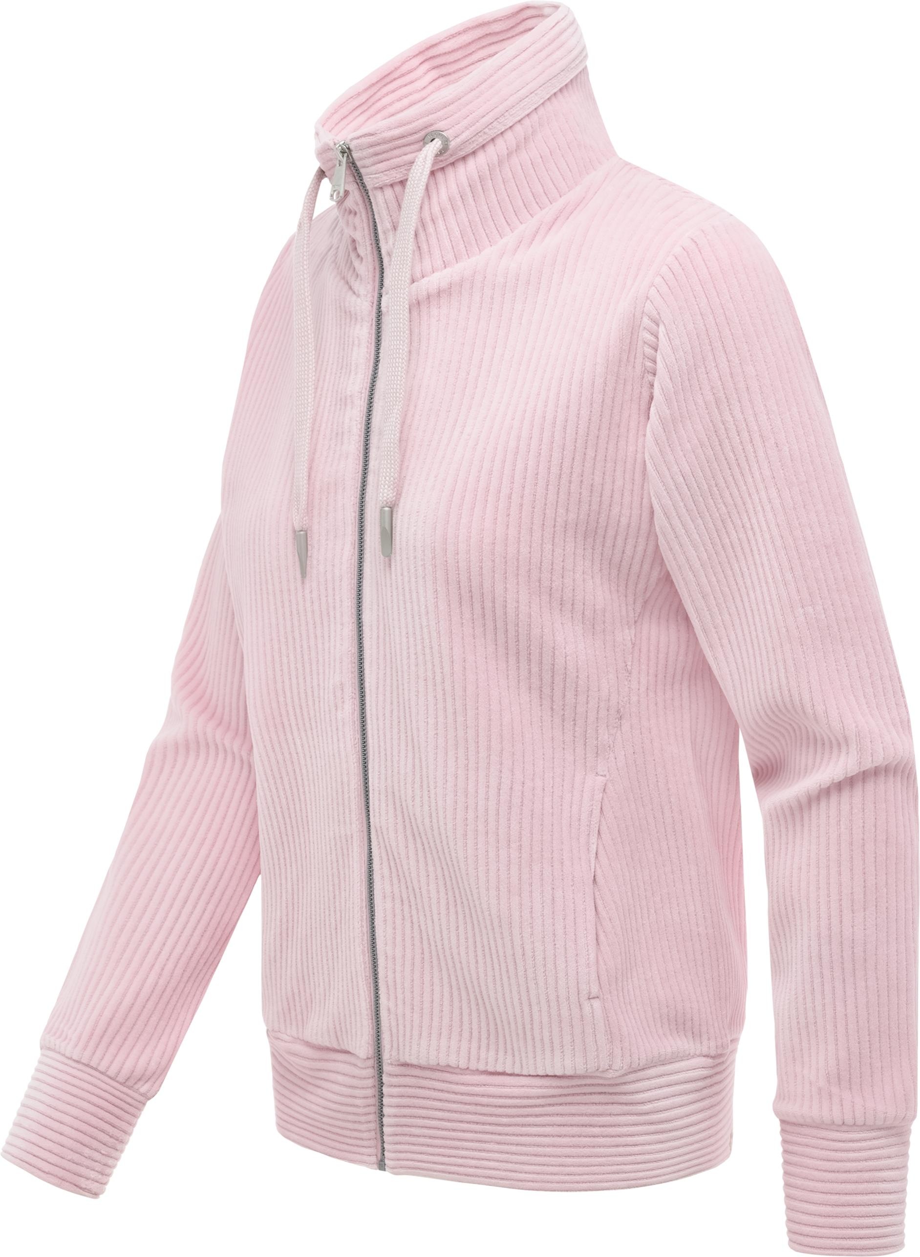 Ragwear Sweatjacke »Ronette Cordy« Zip-Jacke aus weichem Kord und hohem Kragen