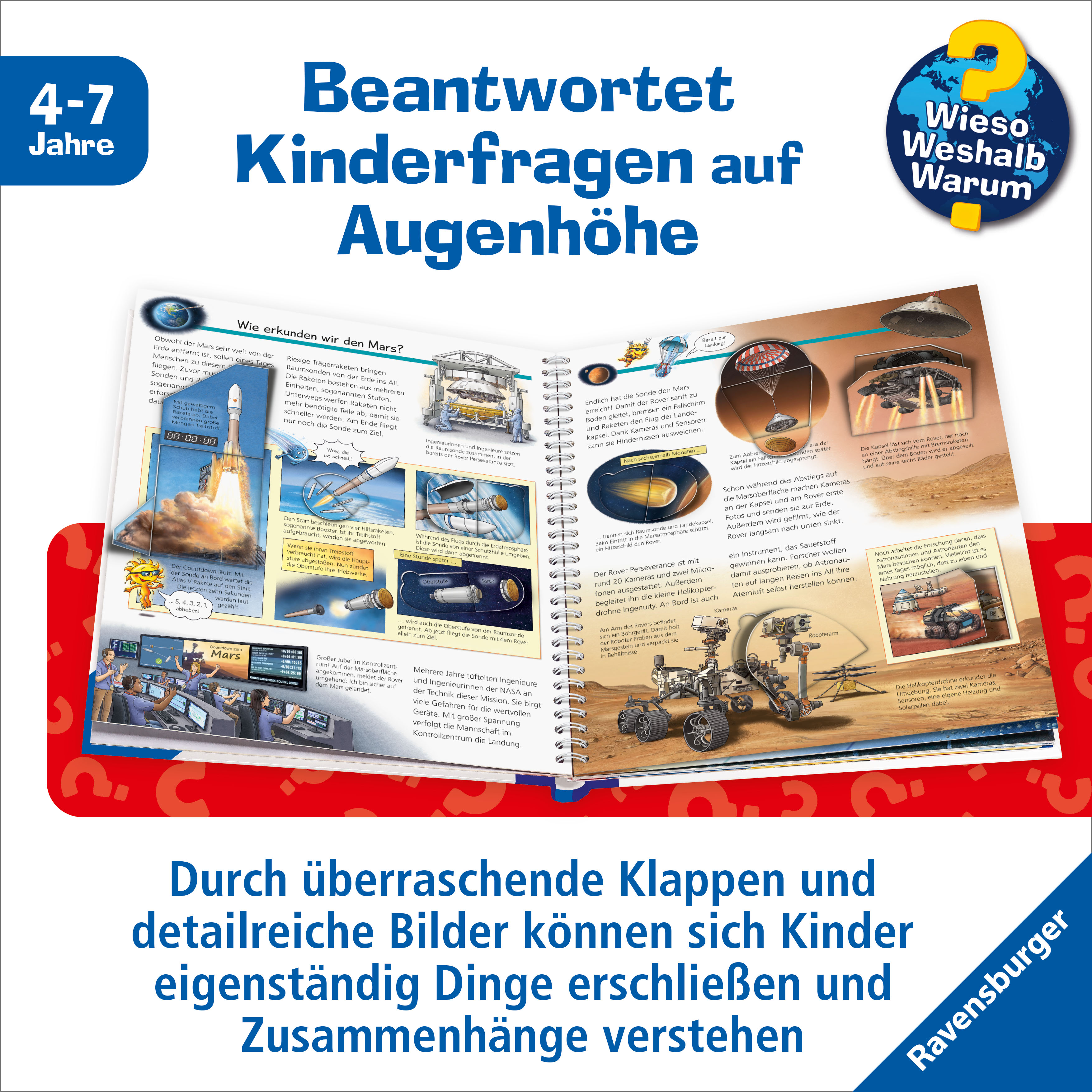 Thumbnail - Ravensburger Kinderbuch "Wieso? Weshalb? Warum?, Sterne und Planeten" Made in Germany