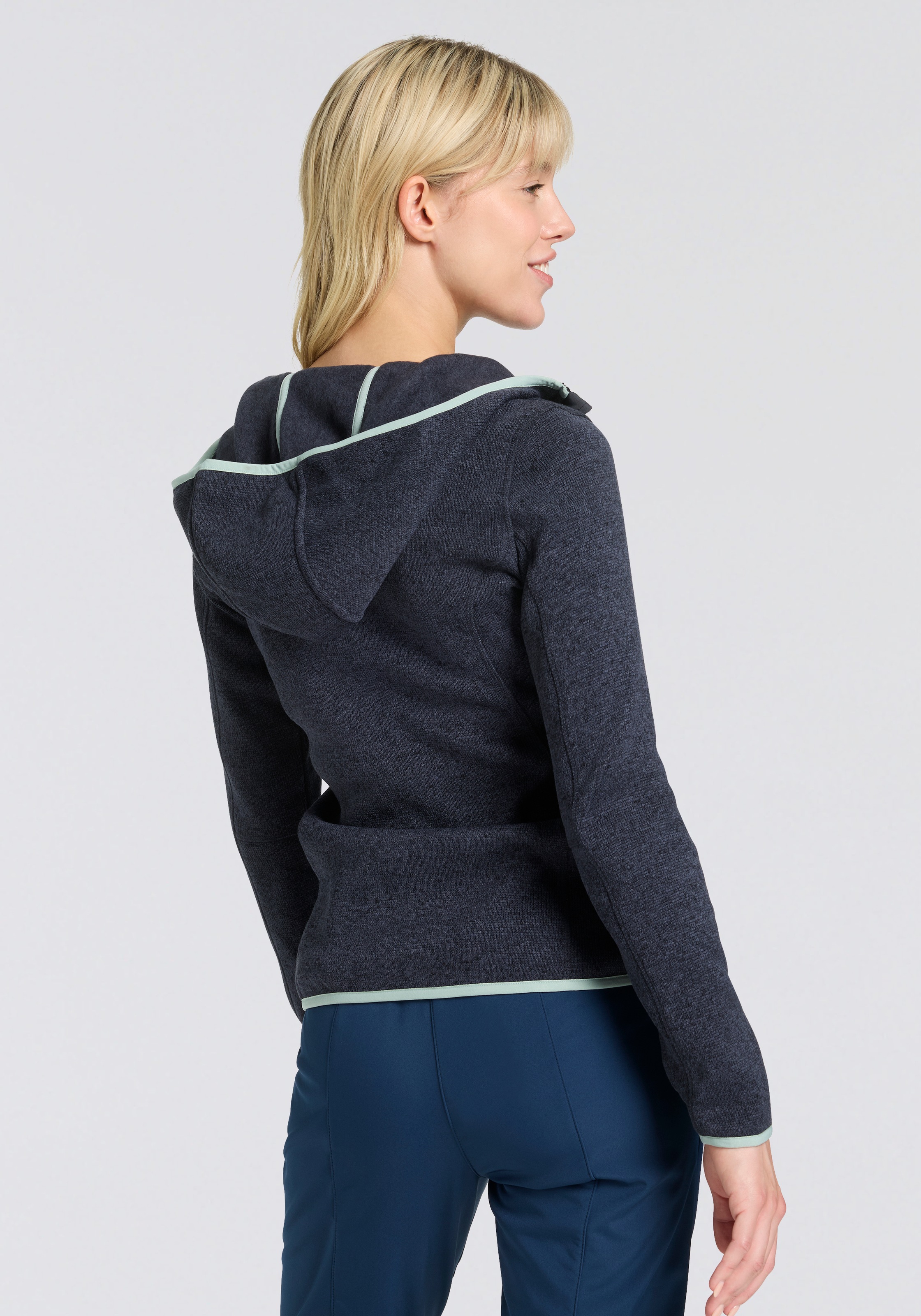 CMP Strickfleecejacke "KNITTED MELANGE HOODY WOMAN HOODY", (1 St.), mit Kap günstig online kaufen