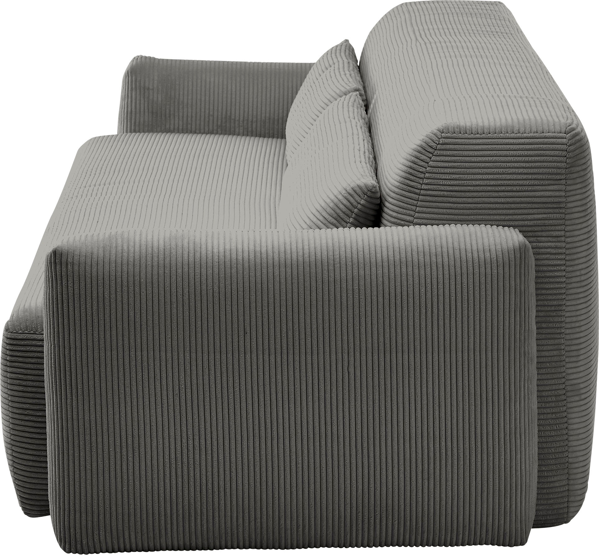 INOSIGN Schlafsofa »Donka Dauerschläfer-geeignet, belastbar bis 270 kg, incl. Bettlkasten«, mit Armlehnen, Breite 232 cm, auch in Cord, Tonnentaschen-Federkern