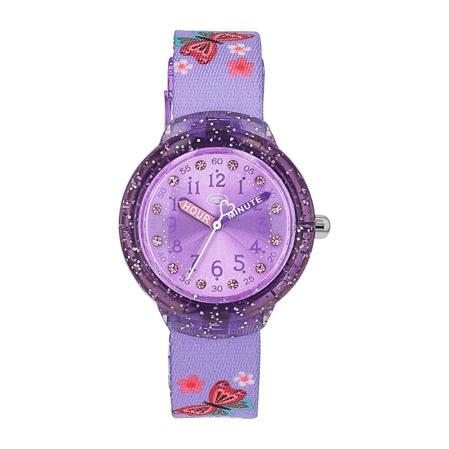 TOM TAILOR Quarzuhr Armbanduhr, Kinderuhr, Mädchen, analog, Glassteine