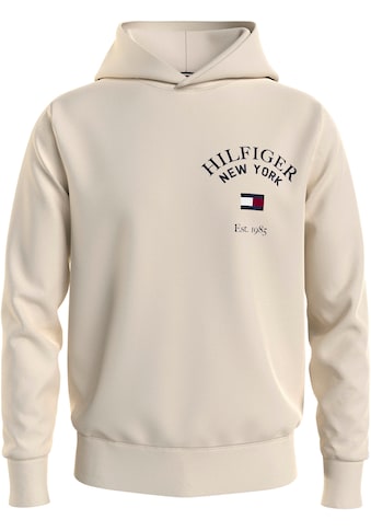 TOMMY HILFIGER Hoodie »ARCHED VARSITY HOODY« su große...