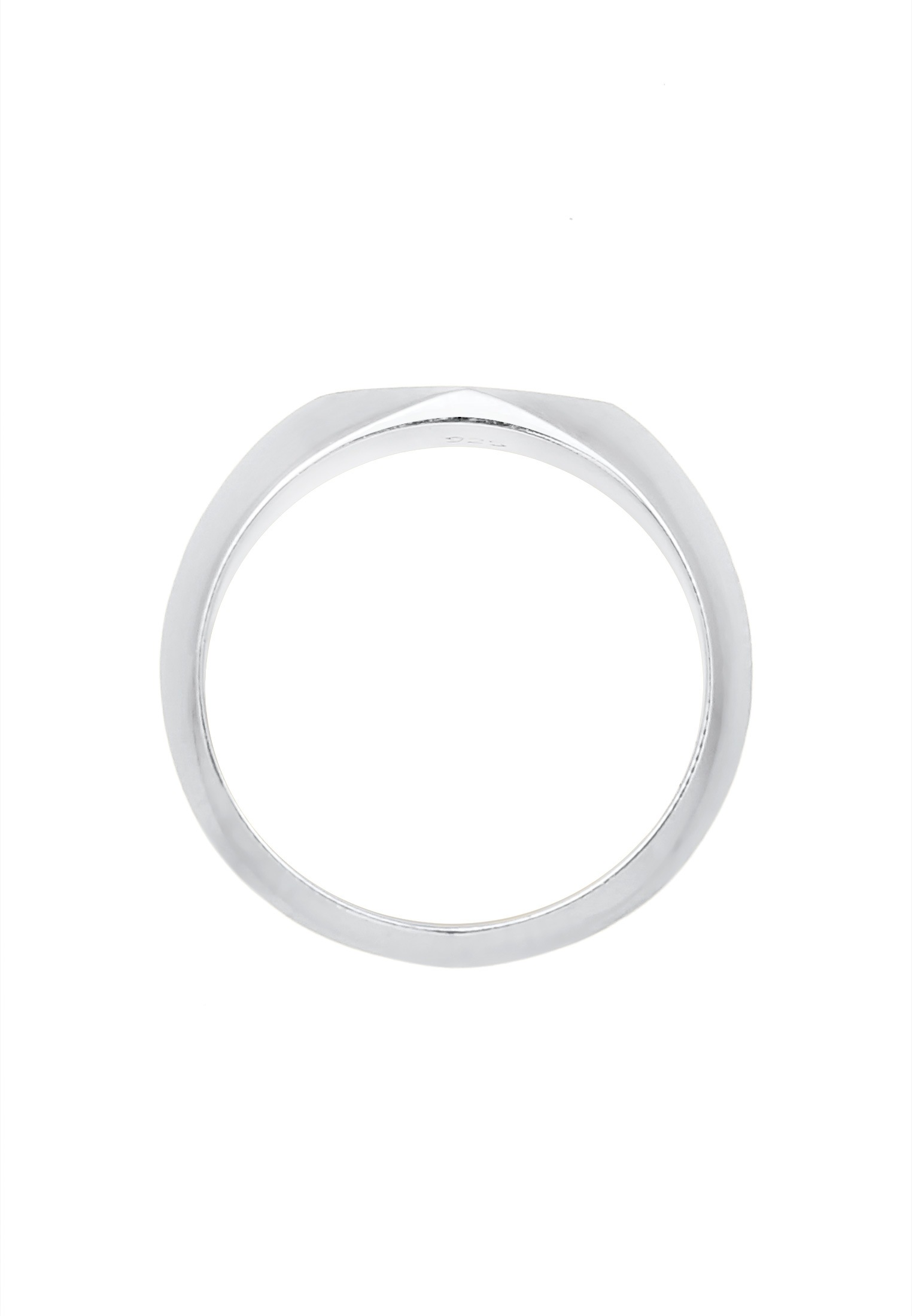 ELLI Kleiner Siegelring Raute Pinky Ring 925 Silver Size 46 2