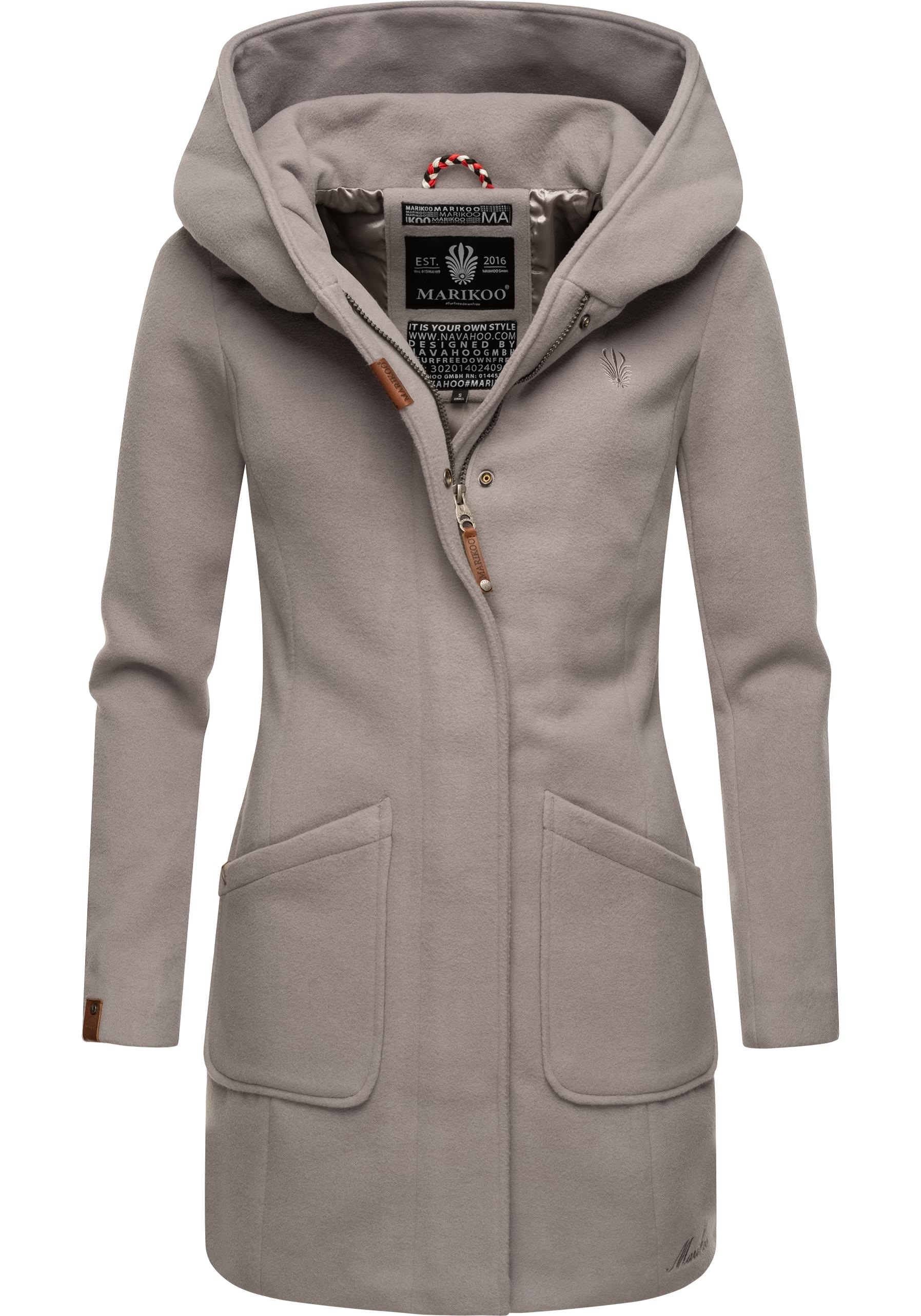 Marikoo Wintermantel "Maikoo" hochwertiger Mantel in Wollmantel-Optik mit g günstig online kaufen
