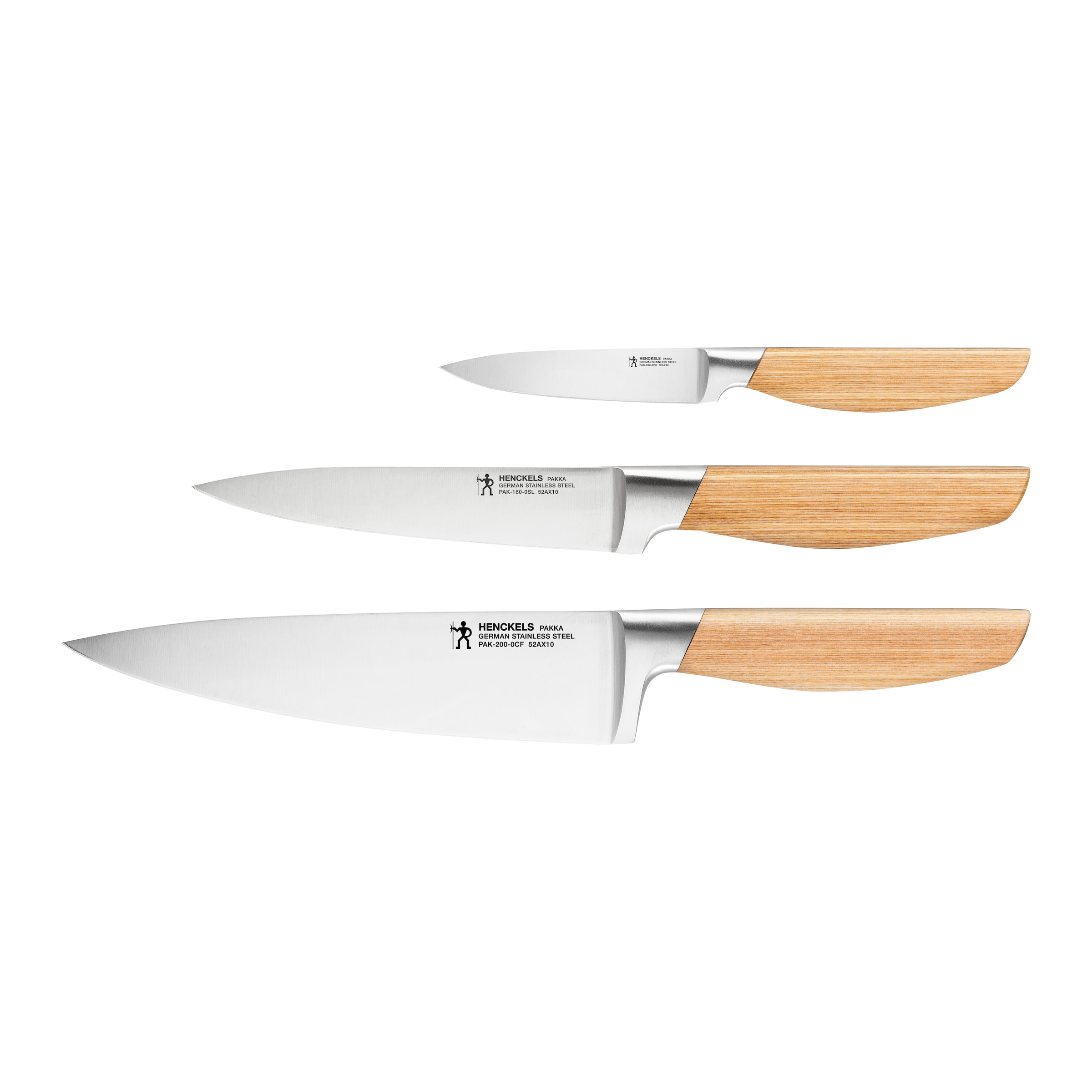 HENCKELS by ZWILLING Messer-Set "Pakka" Rostfreier Klingenstahl, Edles Pakkaholz