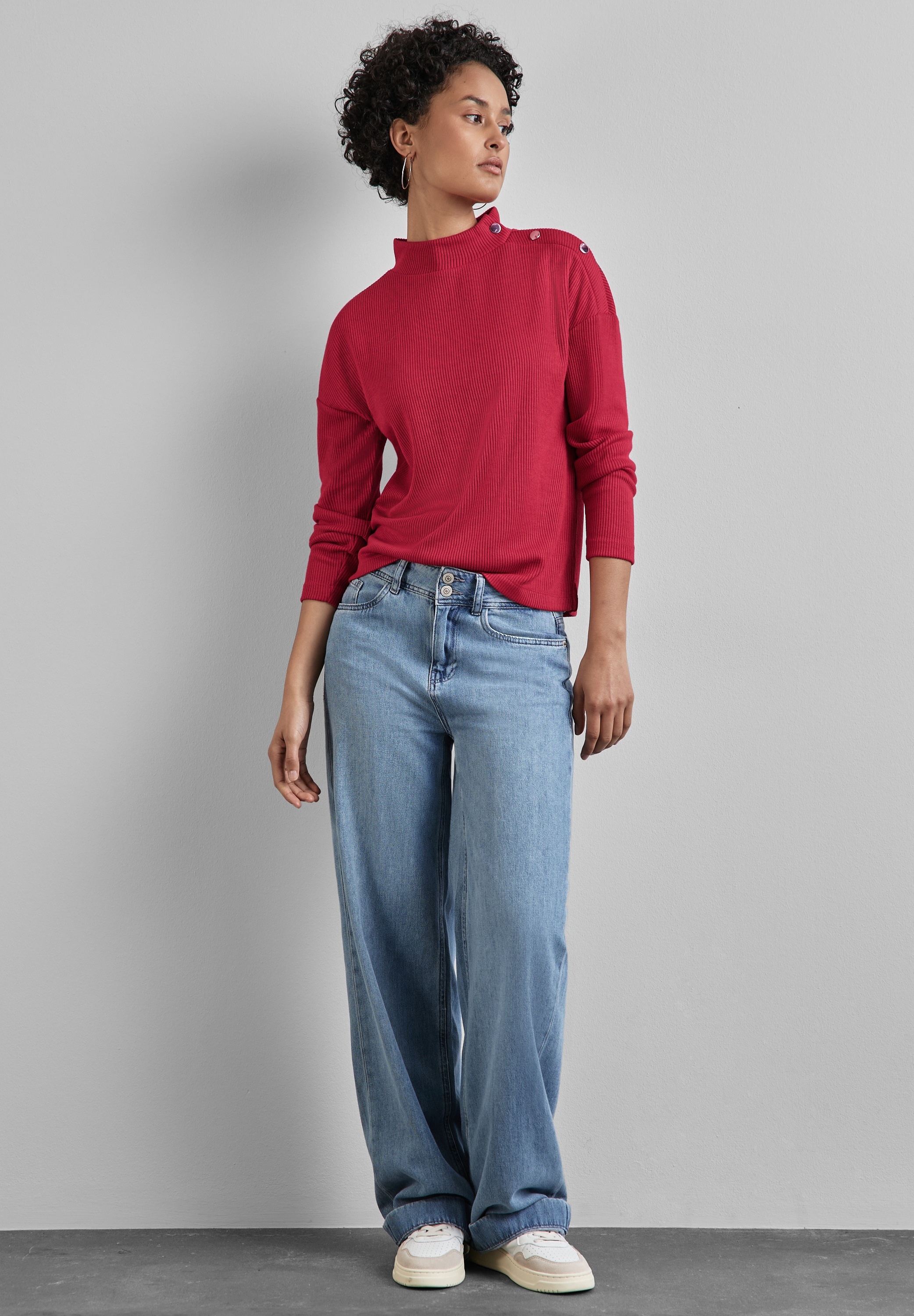 STREET ONE Langarmshirt, mit Turtleneck