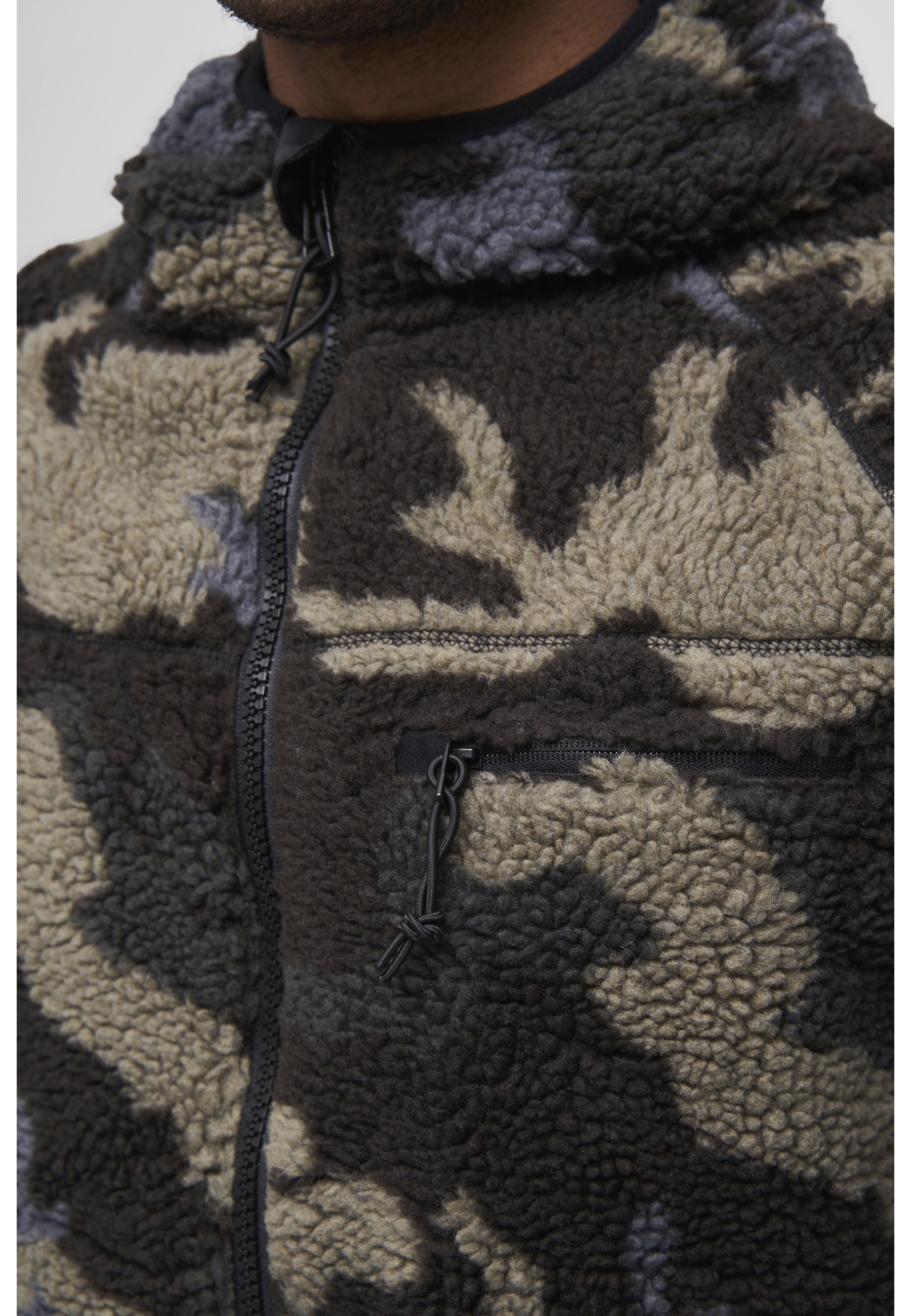 Brandit Anorak »Brandit Herren Teddyfleece Worker Jacket« 1 Stk. tlg. mit Kapuze