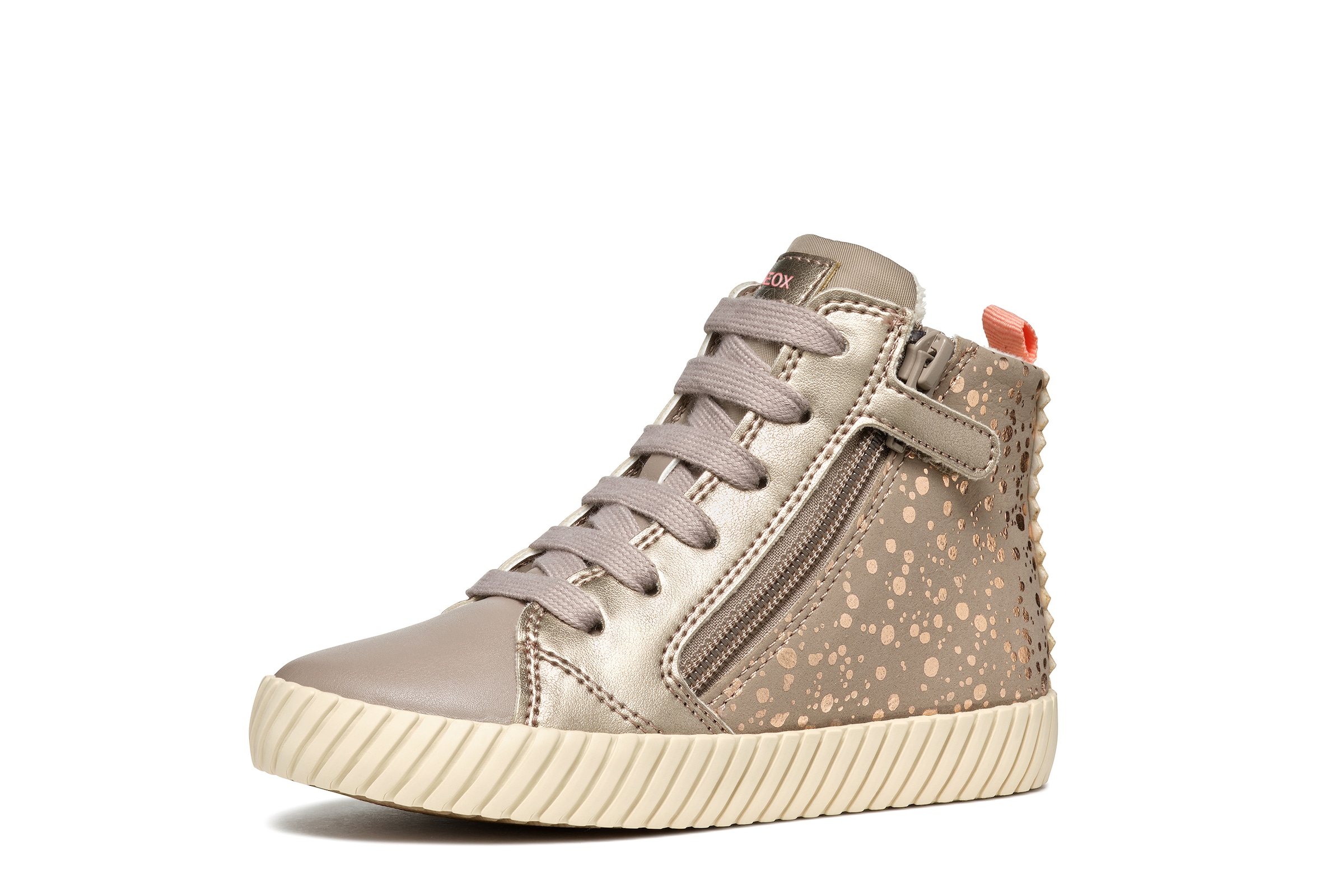 Geox Sneaker »J MIRROLESS GIRL«, Schnürboots mit Warmfutter, Größenschablone zum Download