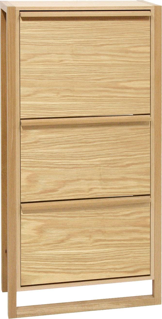 Woodman Schuhkommode "NewEst" Breite 67 cm, mit 3 Klappen, Holzfurnier aus günstig online kaufen