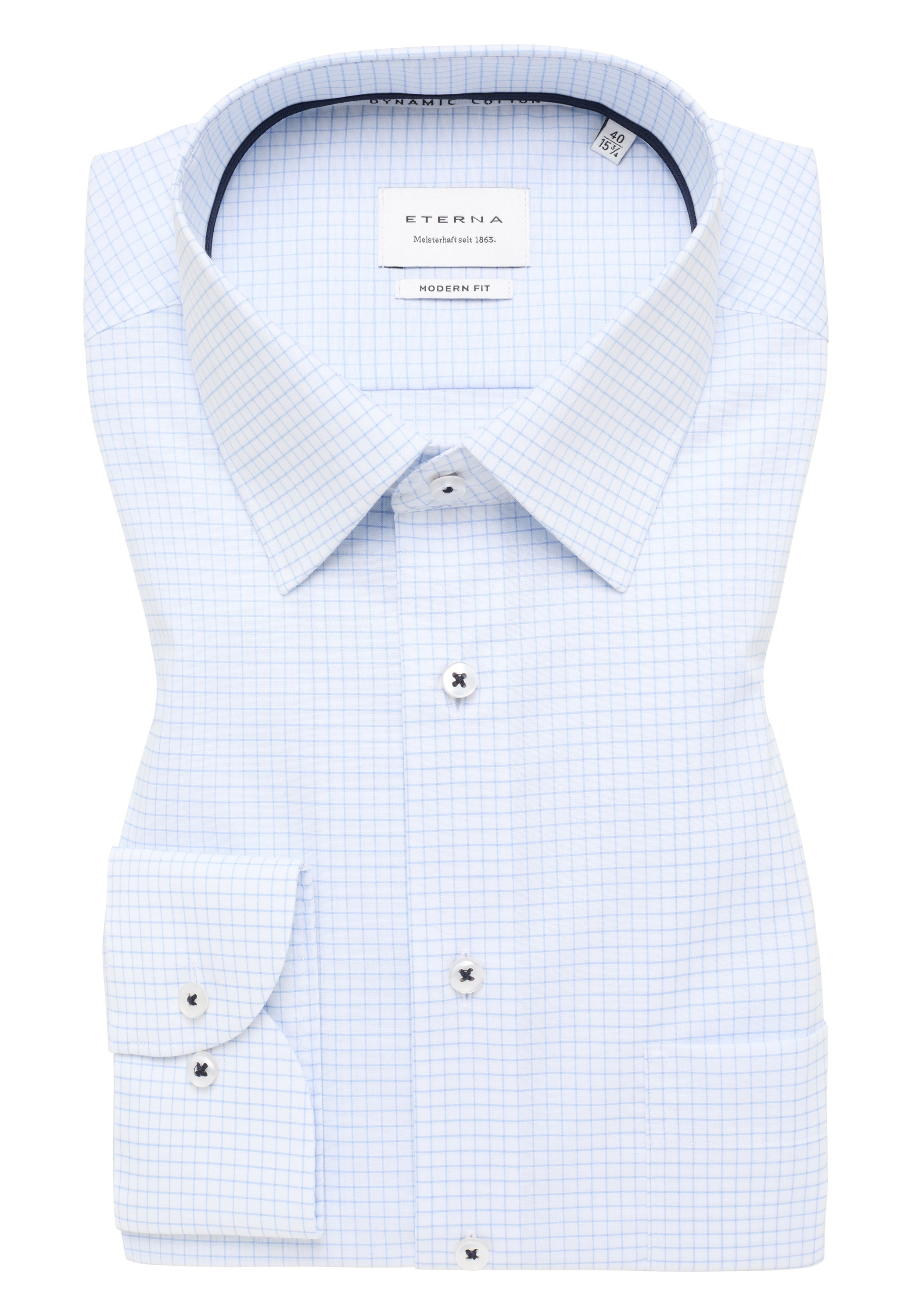 Eterna Langarmhemd »MODERN FIT«, NON IRON (bügelfrei)