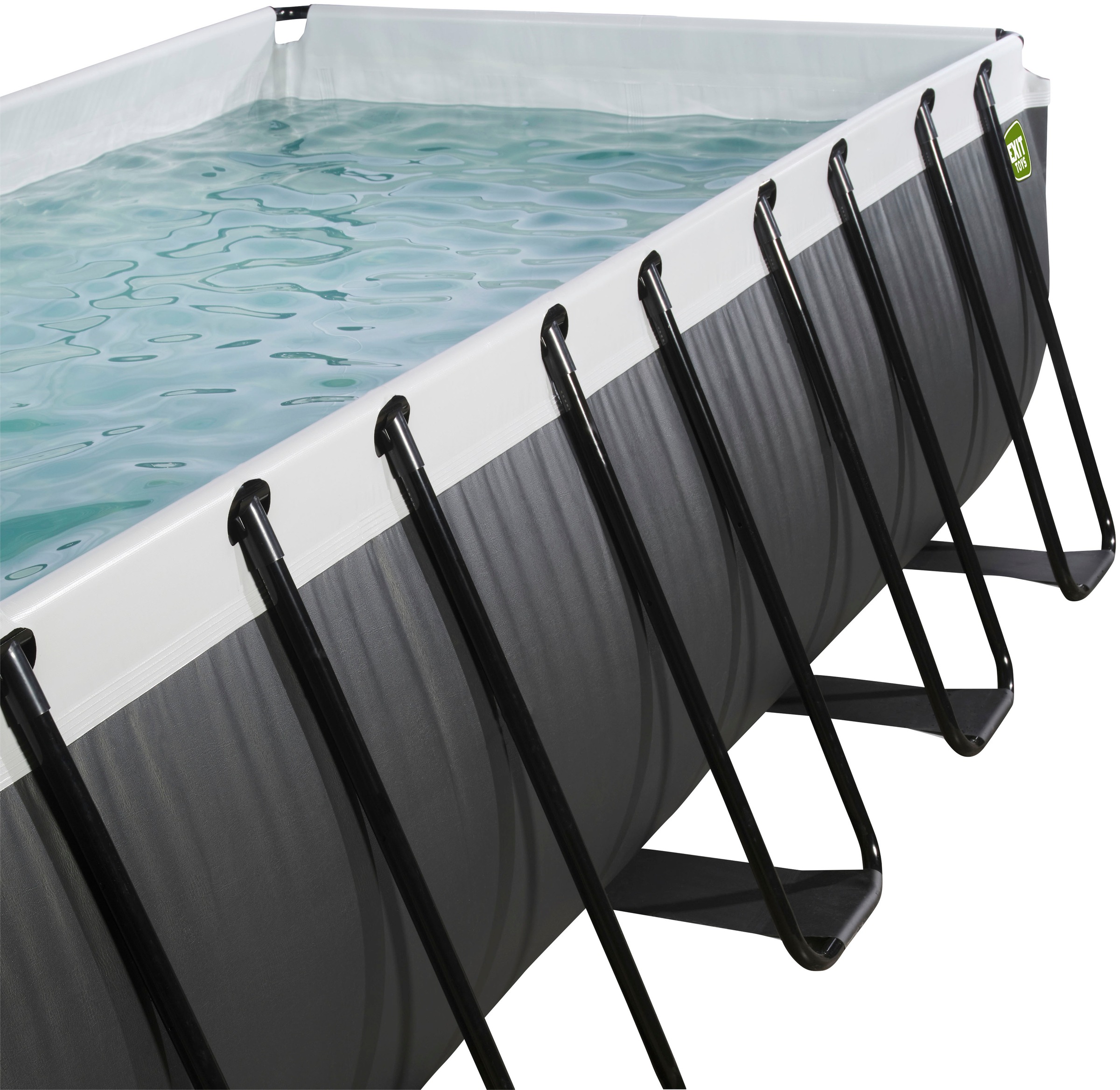 EXIT Framepool, (Set, 3 tlg.), LxBxH: 540x250x100 cm, inkl. Filterpumpe und Sicherheitsleiter