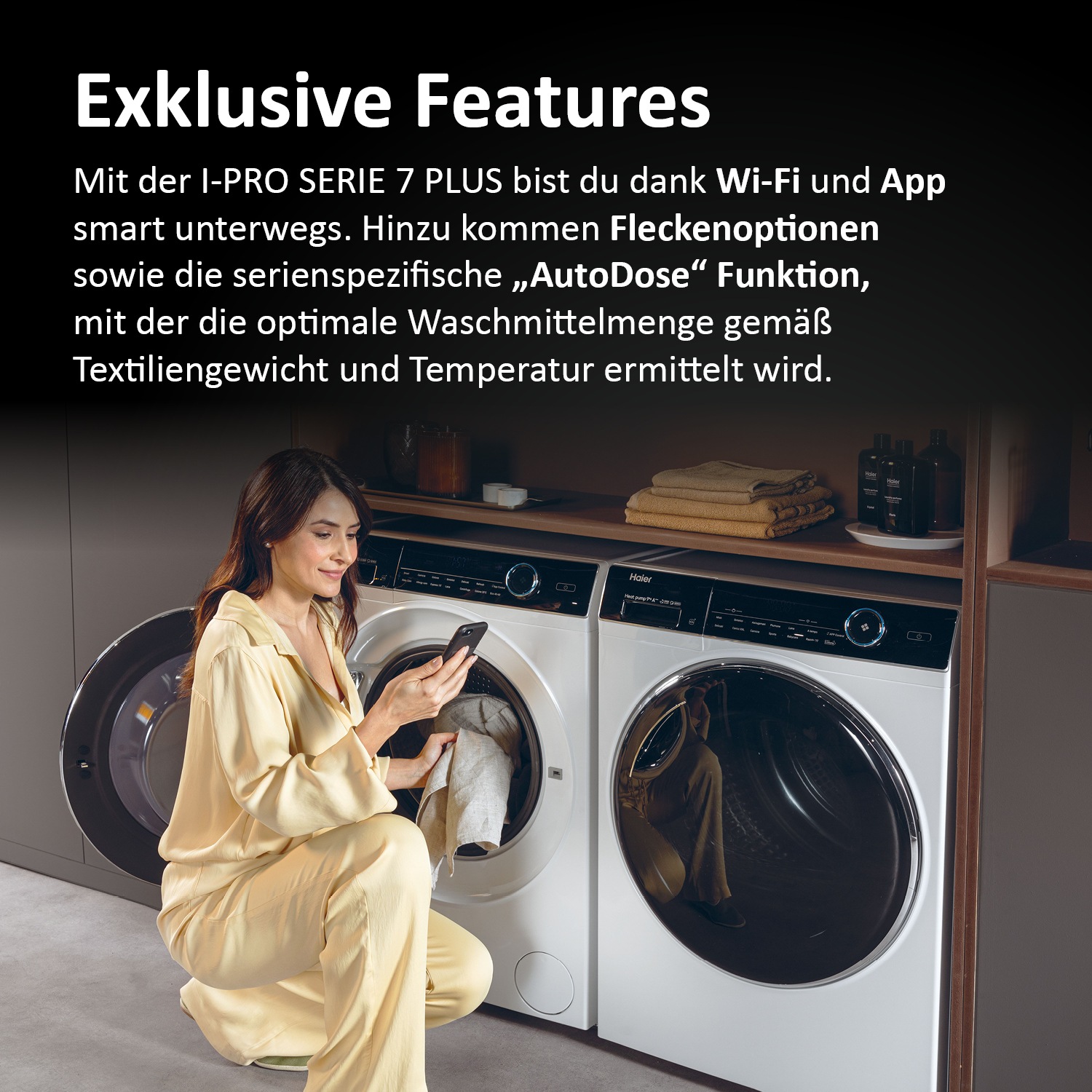 Haier Waschmaschine I-PRO SERIE 7 PLUS »HW90-BD14979EU1«, 9 kg, 1400 U/min, Refresh: Für ressourcenschonende Wäschepflege