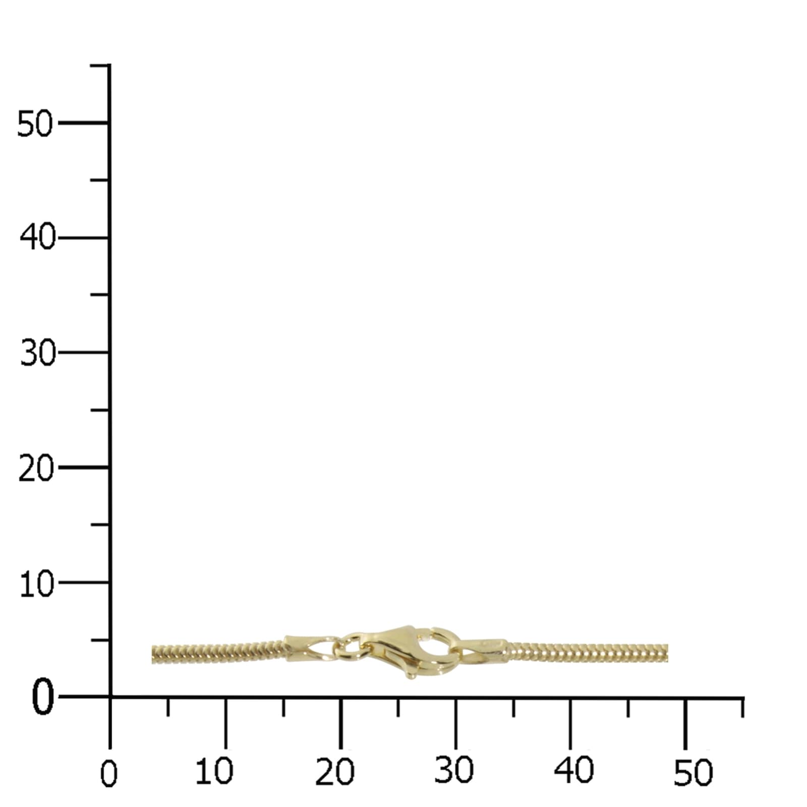 OSTSEE-SCHMUCK Silberkette »- Schlange 1,6 mm - Silber 925/000, vergoldet - ,«