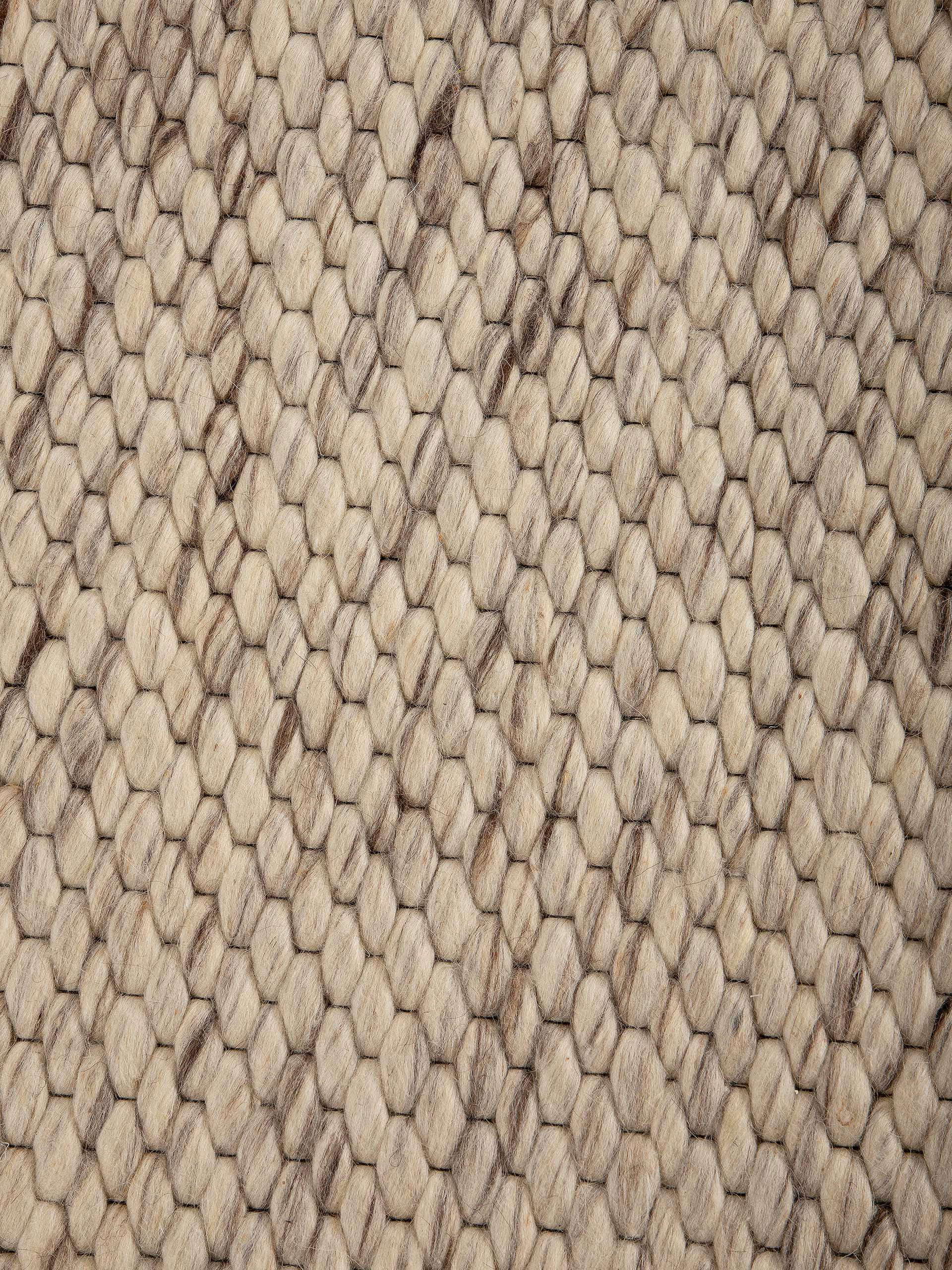 carpetfine Wollteppich »Sina,  auch als Läufer«, rechteckig, 14 mm Höhe, Handweb Teppich, reine Wolle, meliert, handgewebt, weich & kuschelig
