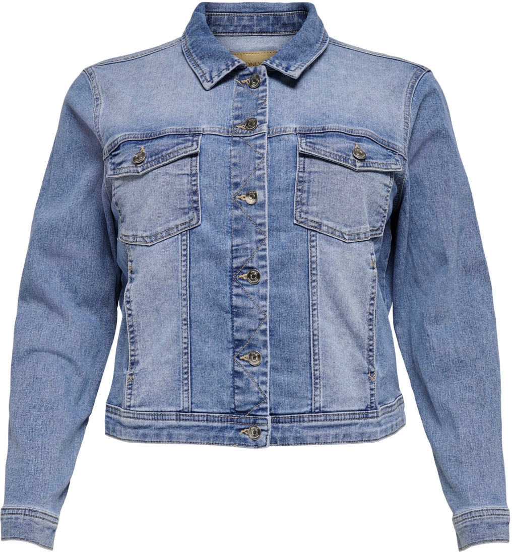 ONLY CARMAKOMA Jeansjacke "CARWESPA LS JACKET", mit cooler Waschung