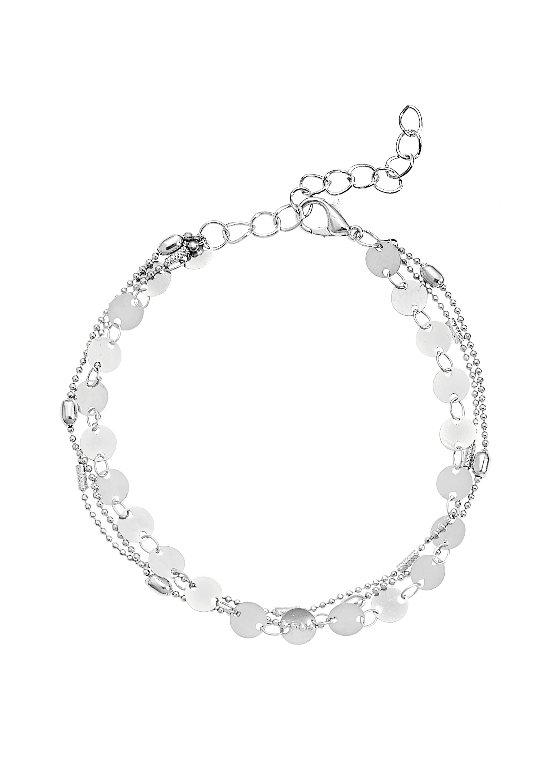 Fußkette, mit kleinen Plättchen, Fußkettchen-Armband, Fußketten Set