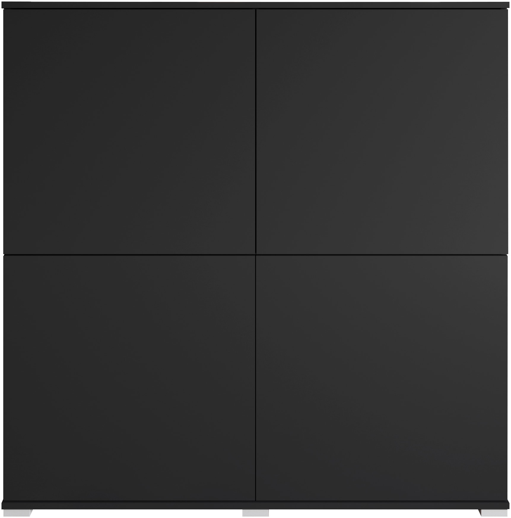 INOSIGN Highboard »Kenia, moderne grifflose Hochkommode mit 4 Türen, Breite 120 cm«, (1 St.), Push-to-Open-Fronten, höhenverstellbaren Einlegeböden