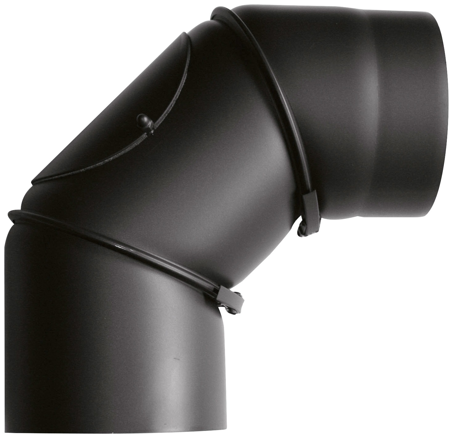 JUSTUS Ofenrohr, L:33,5cm, schwarz, Rohre, für Kaminöfen