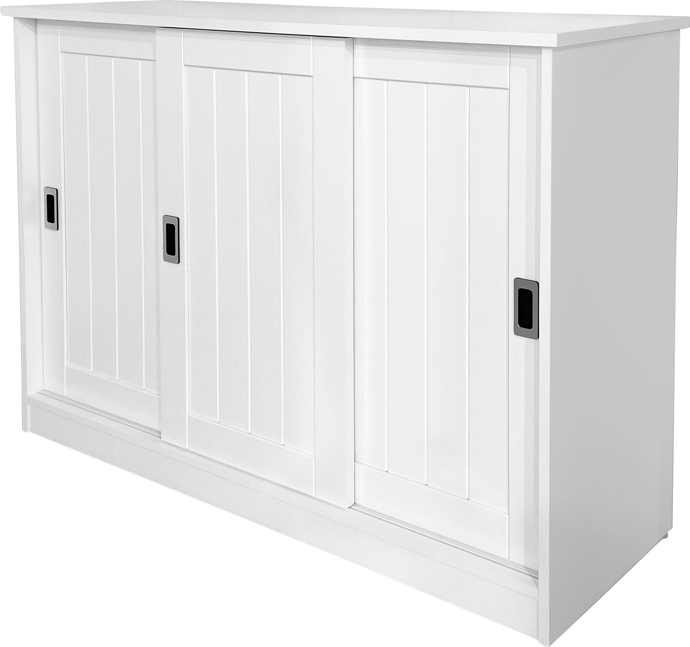 Home affaire Schuhkommode »Nekso«, aus MDF, 3 Schiebetüren, Breite 118 cm, FSC®-zertifiziert