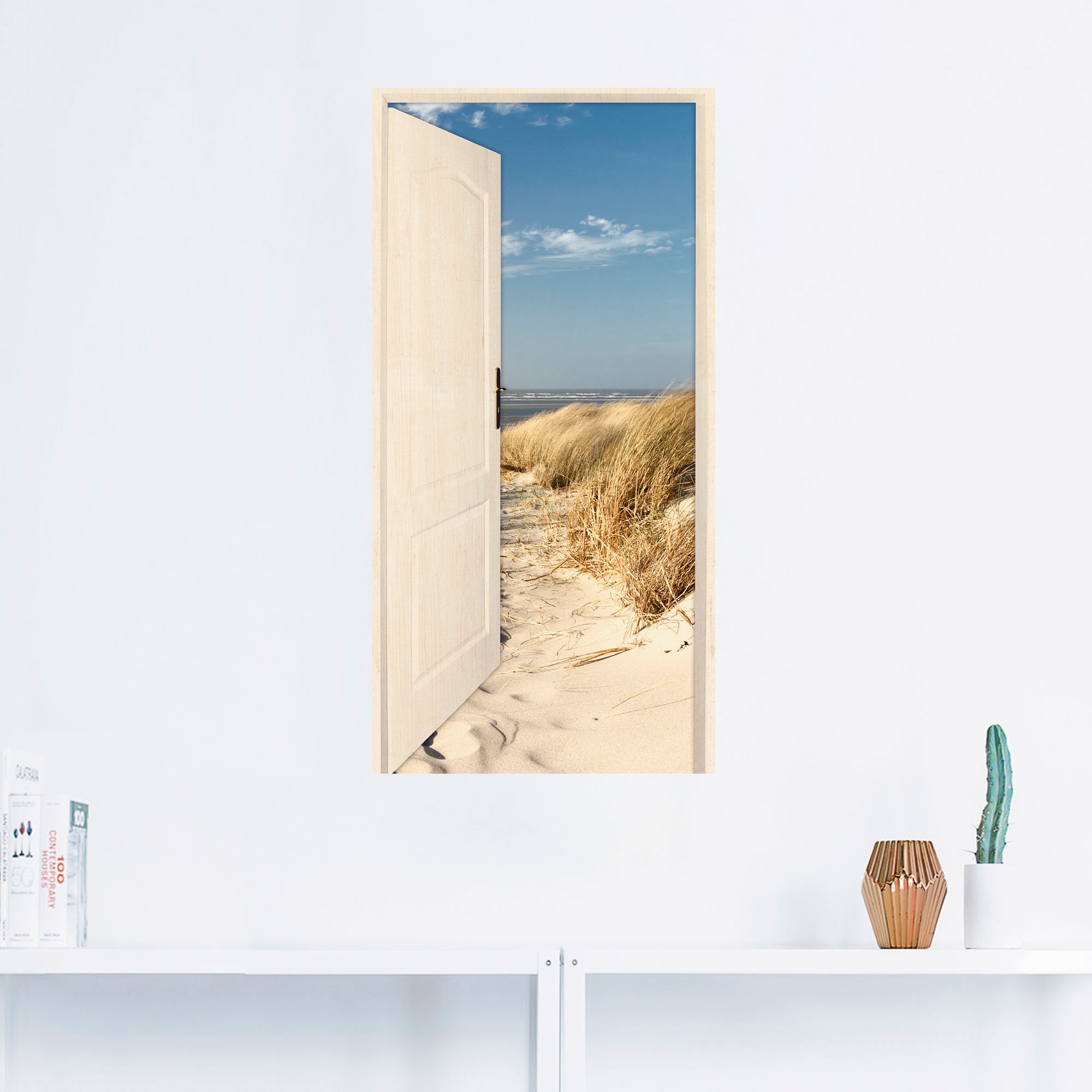 Artland Wandbild "Nordseestrand auf Langeoog", Strand, (1 St.), als Poster, günstig online kaufen