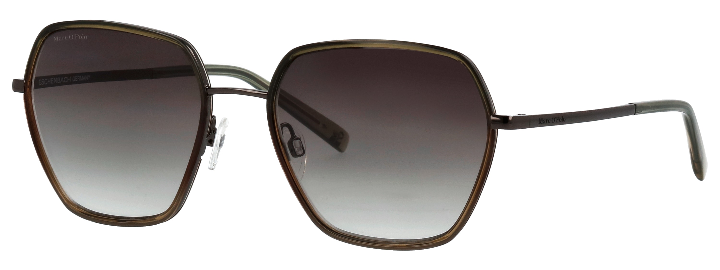 Marc OPolo Sonnenbrille "Modell 505122" Form Hexagon, Logoschriftzug auf Bügel, Metallfassung
