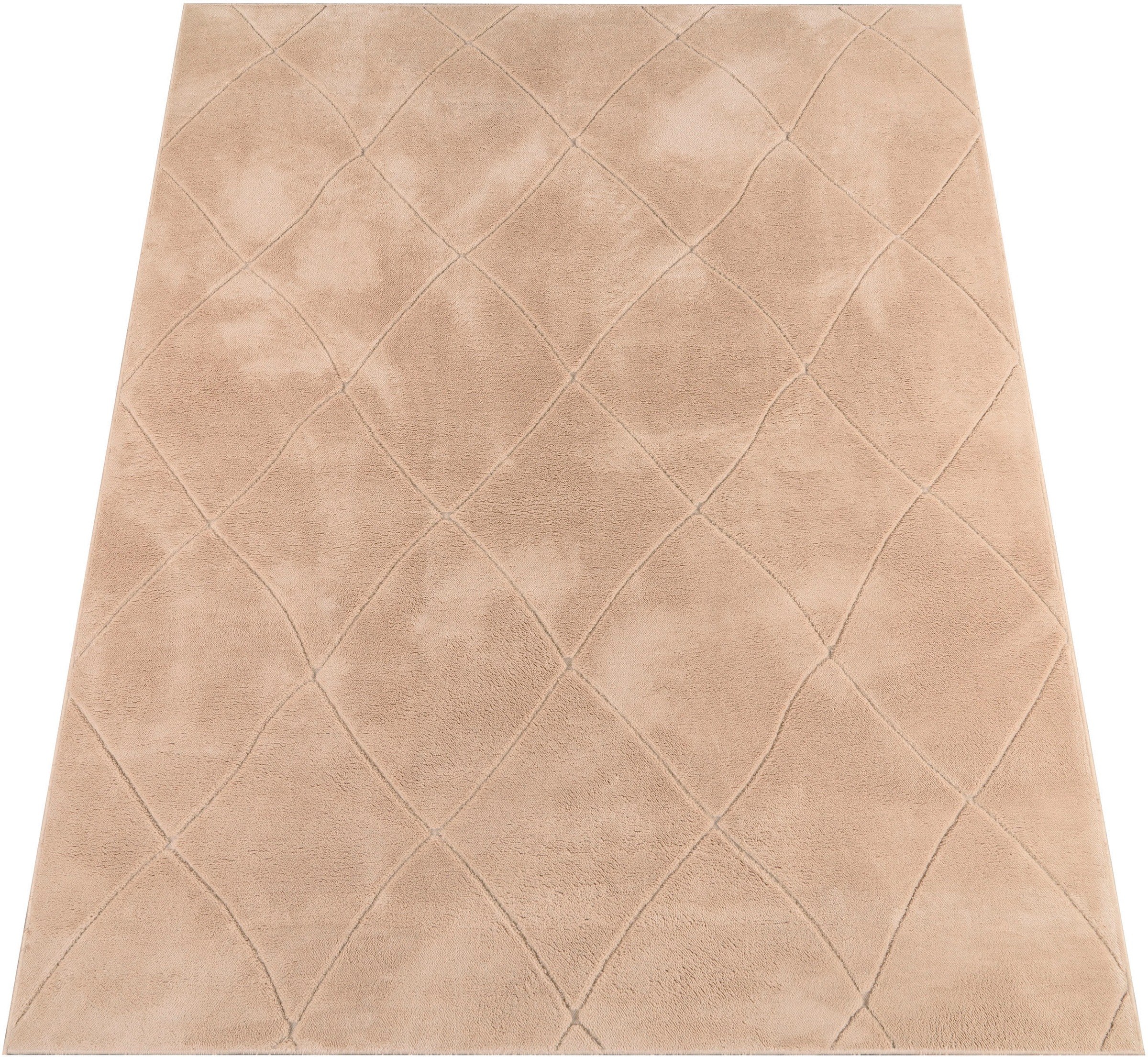 Paco Home Teppich "Utrecht 641" rechteckig 4 mm Höhe Kurzflor, Uni Farben, günstig online kaufen