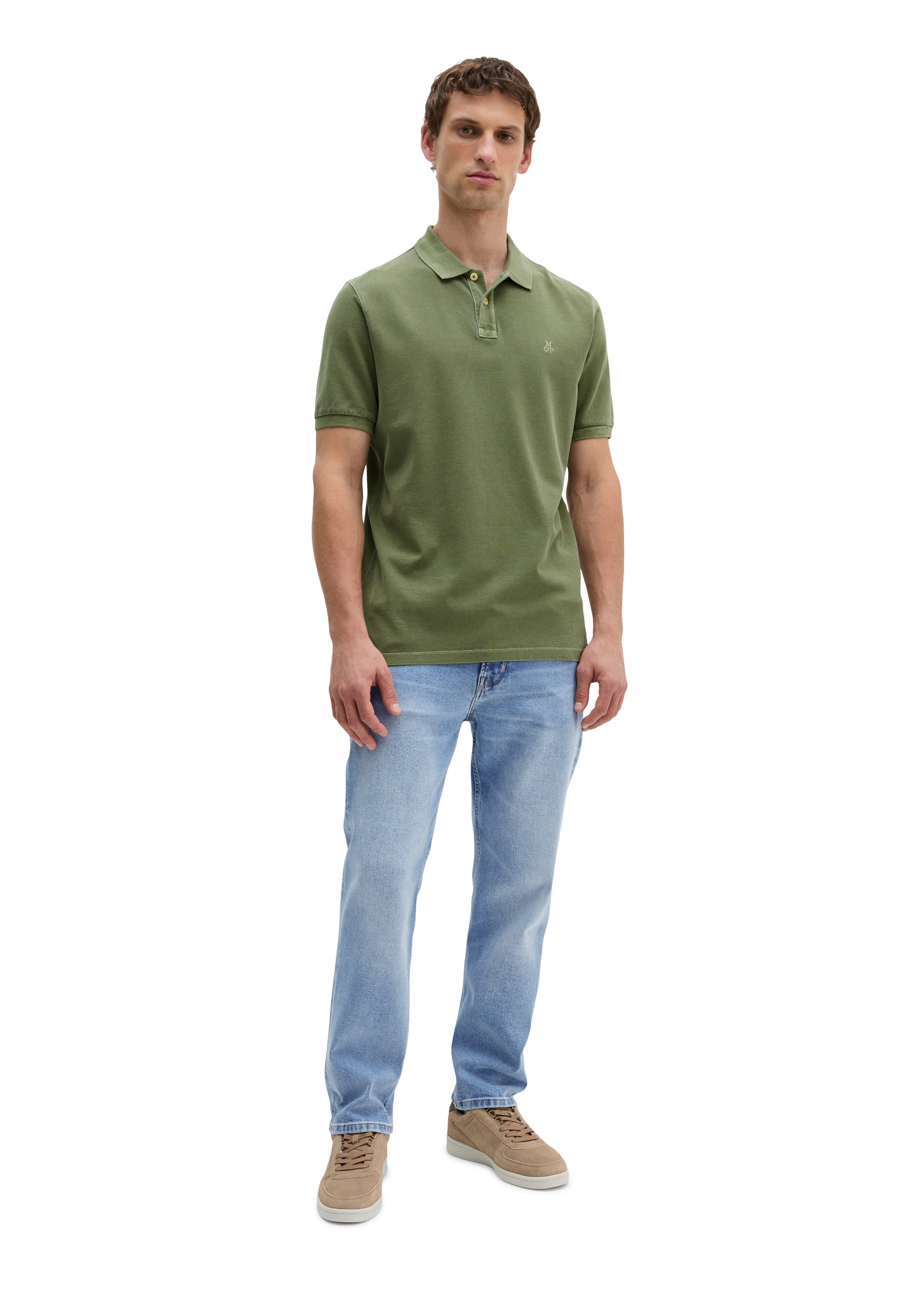 Marc O'Polo Poloshirt Piqué regular garment-dyed aus Bio-Baumwolle