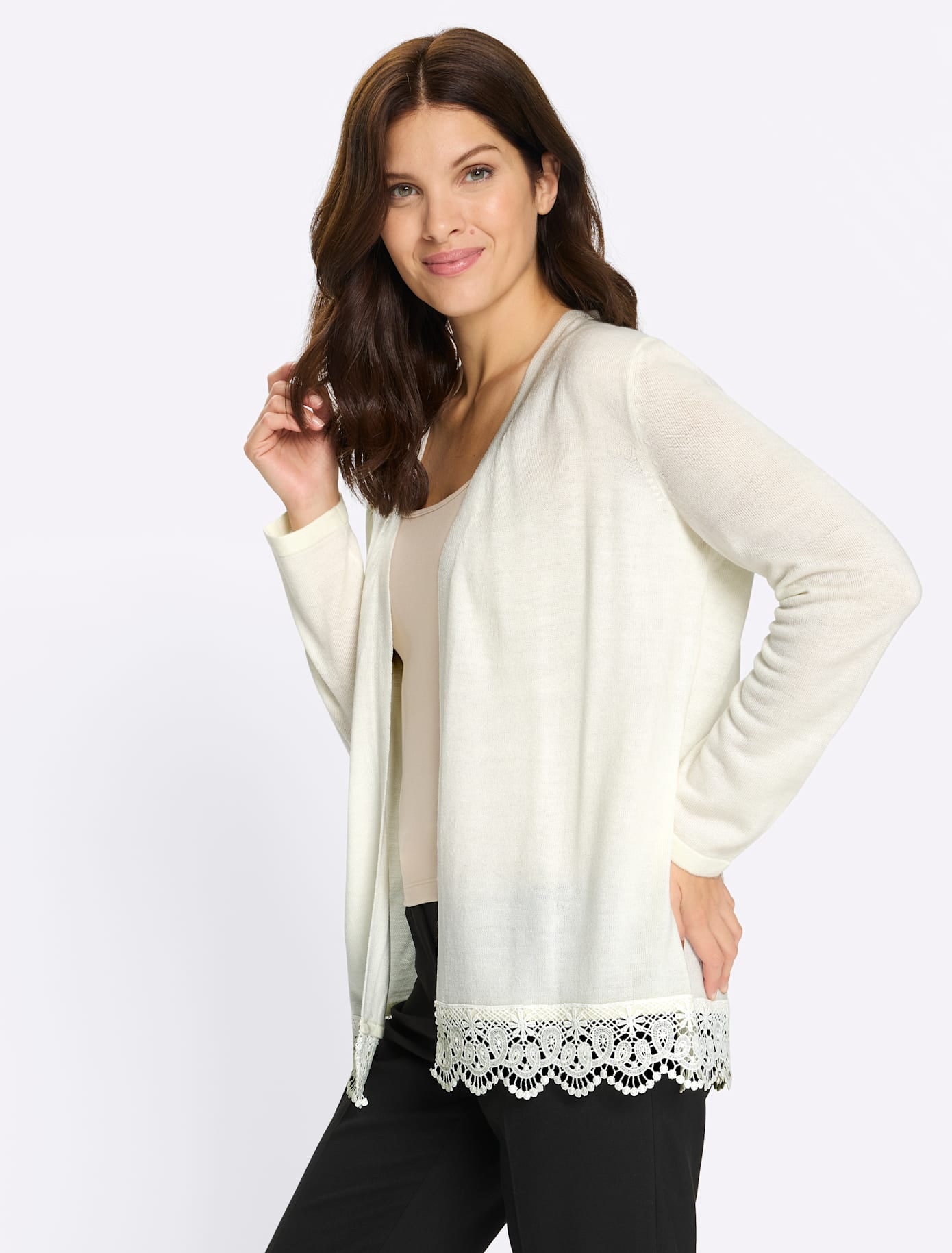 Classic Basics Longstrickjacke