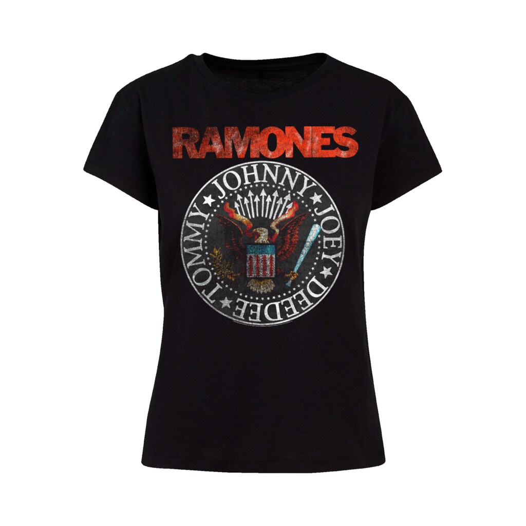 F4NT4STIC T-Shirt »Ramones Rock Musik Band VINTAGE EAGLE SEAL«, Premium Qualität, Band, Rock-Musik