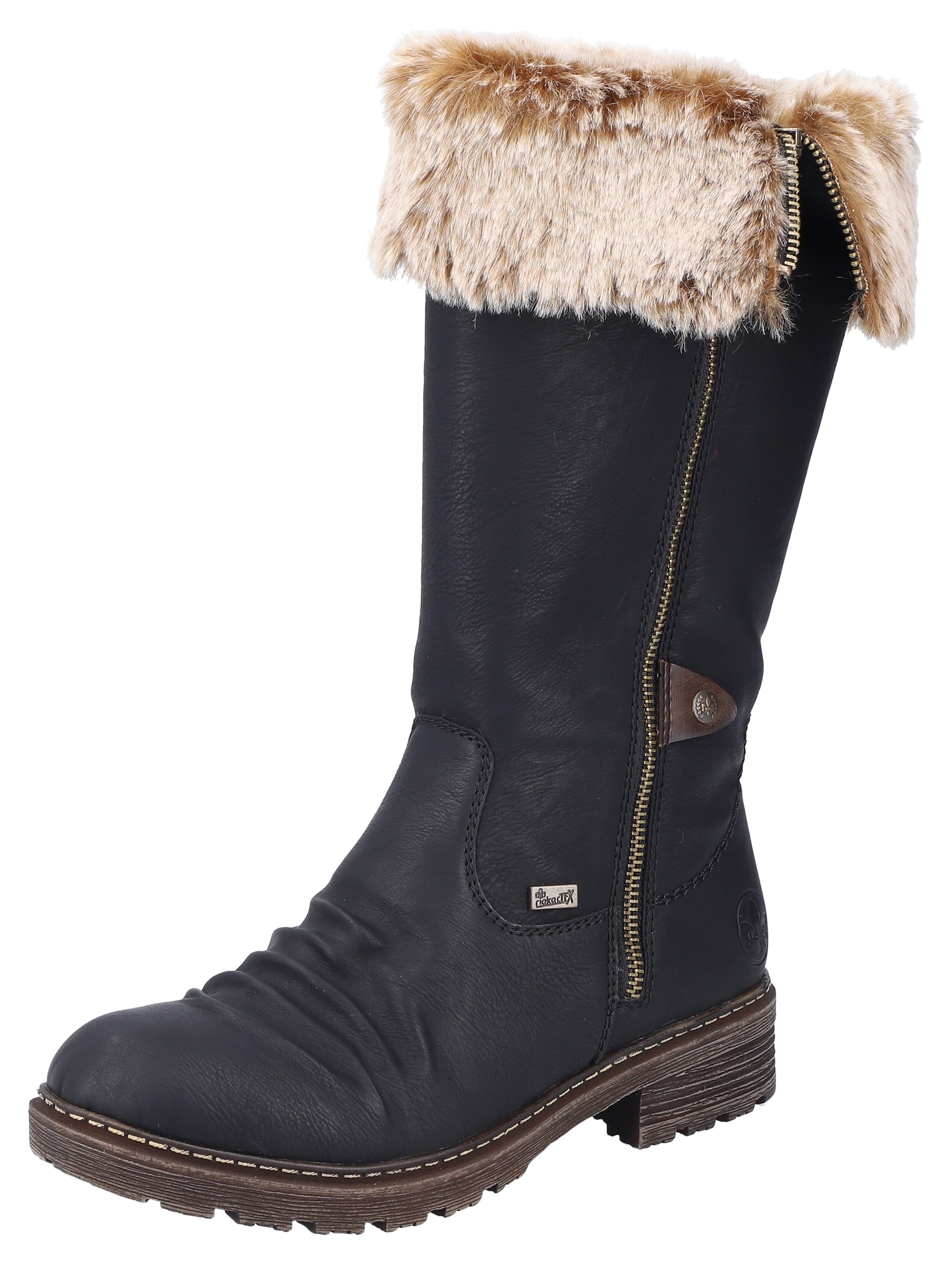 Rieker Winterstiefel, Winterboots, Blockabsatz, wasserabweisende riekerTEX- günstig online kaufen