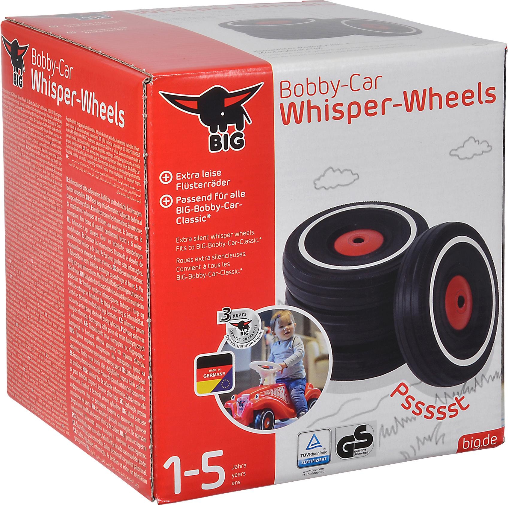 BIG Rutscherauto »BIG Bobby Car Whisper Wheels«, Passend für alle BIG Bobby Car Classic, Made in Germany