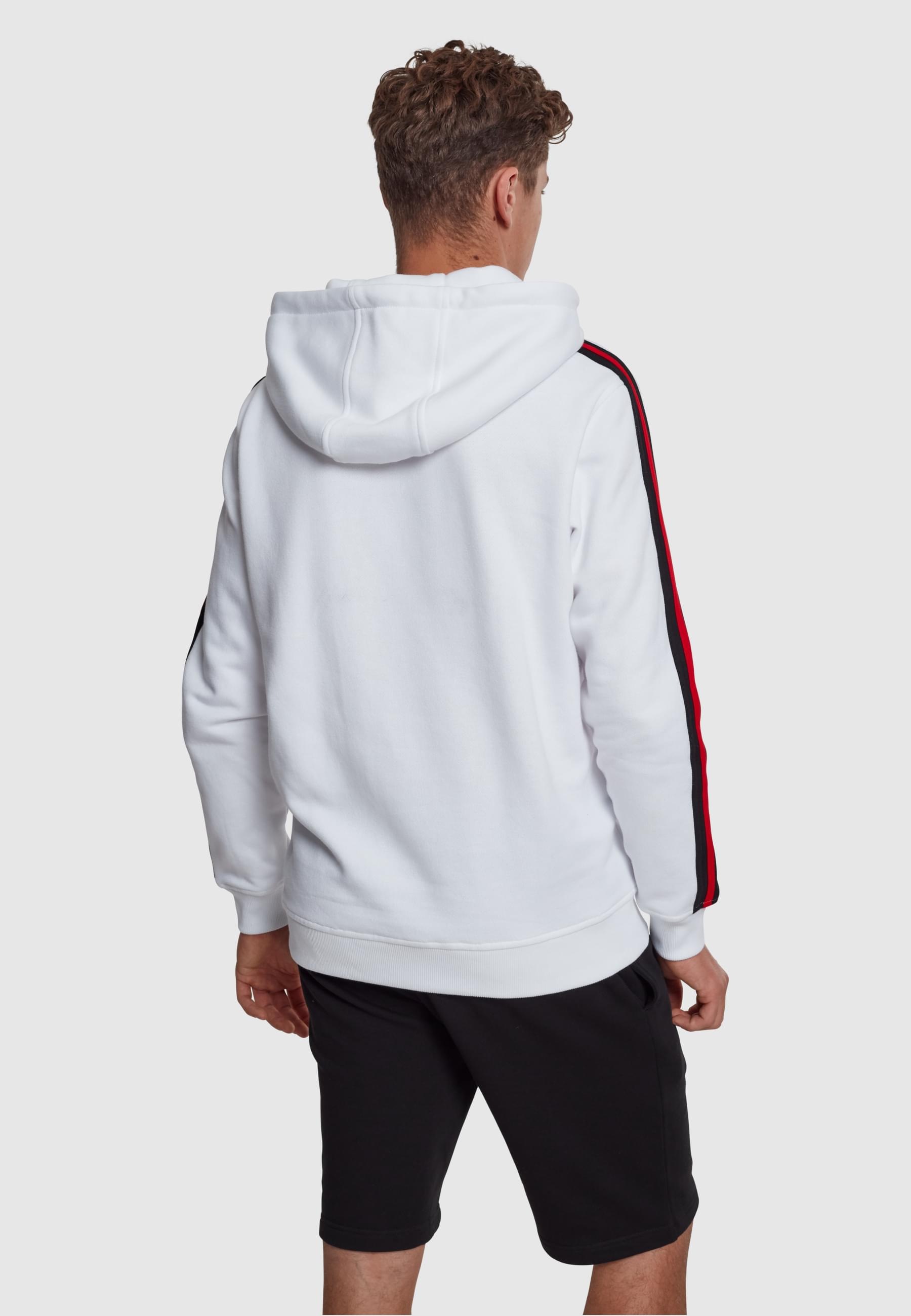 URBAN CLASSICS Kapuzensweatshirt »Urban Classics Herren Stripe Shoulder Hoody«, (1 tlg.)