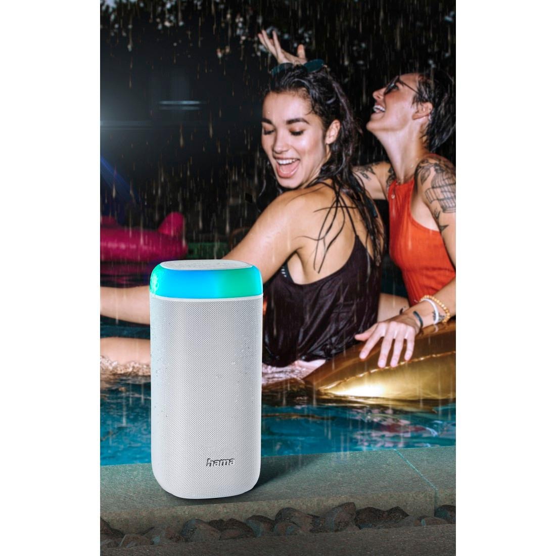 Hama Bluetooth-Lautsprecher »Bluetooth Box LED 30 W Xtra Bass 360ᵒ Sound, wasserdicht nach IPX 4«