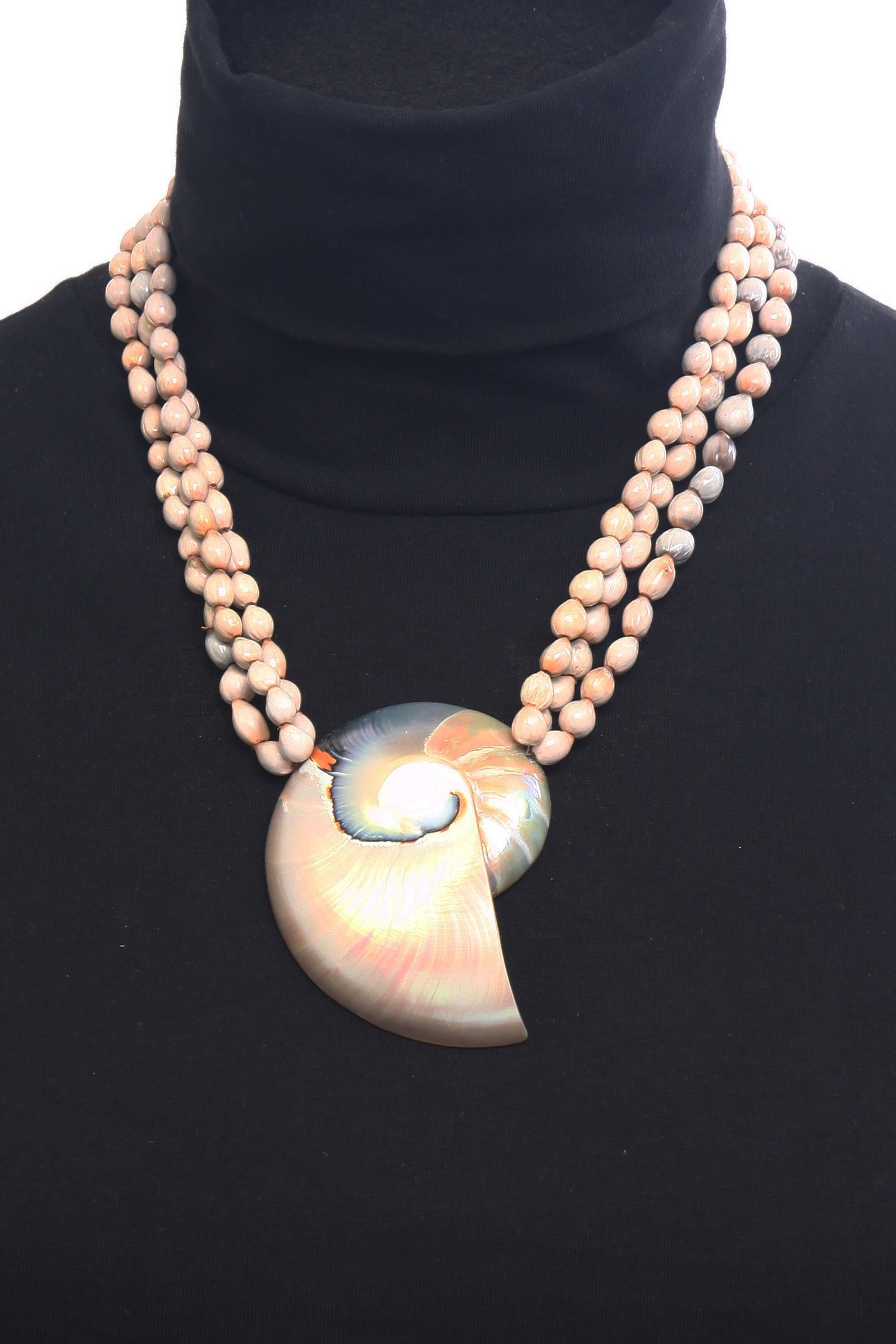 COLLEZIONE ALESSANDRO Kette mit Anhänger »Arielle«, Mit Nautillus-Muschel Anhänger