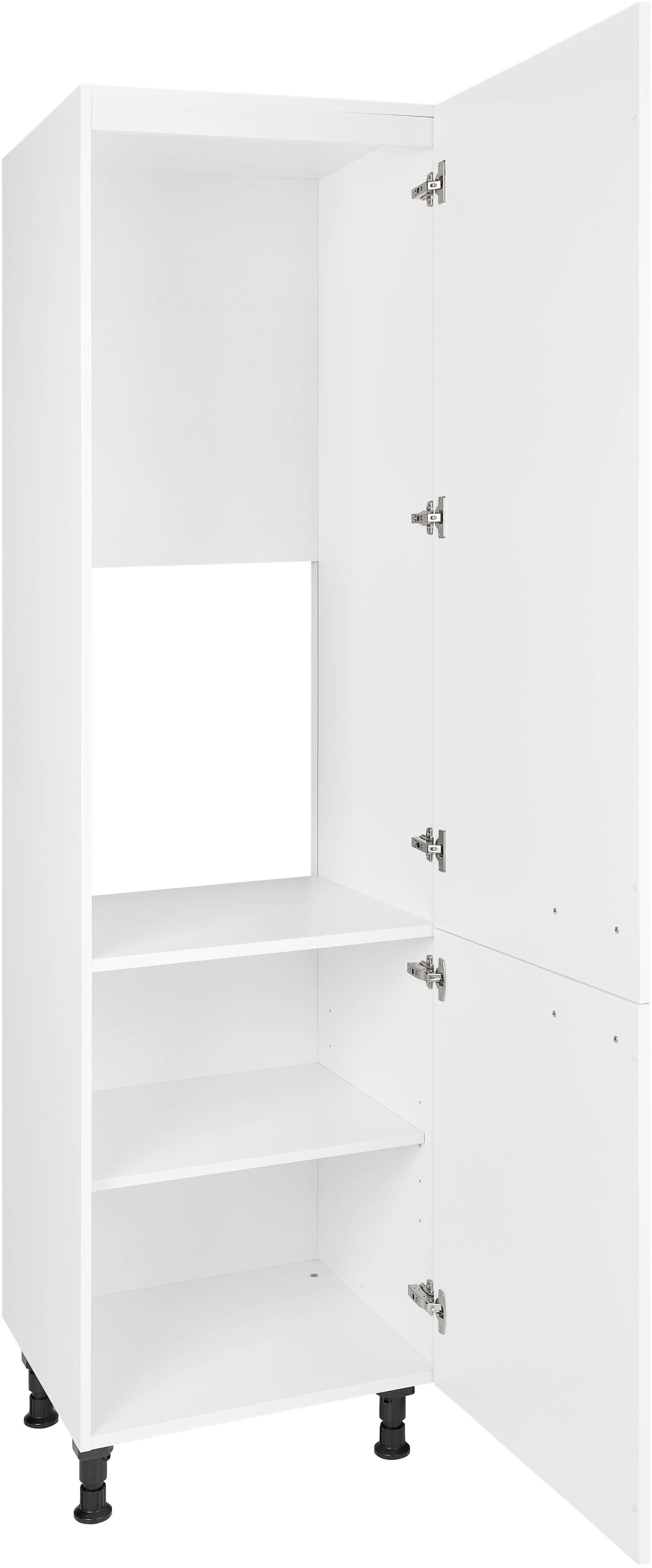 nobilia® Kühlumbauschrank »"Touch", mit zwei Türen und zusätzlichem Einlegeboden,«, vormontiert, Ausrichtung wählbar, Breite/Höhe: 60/216,6 cm