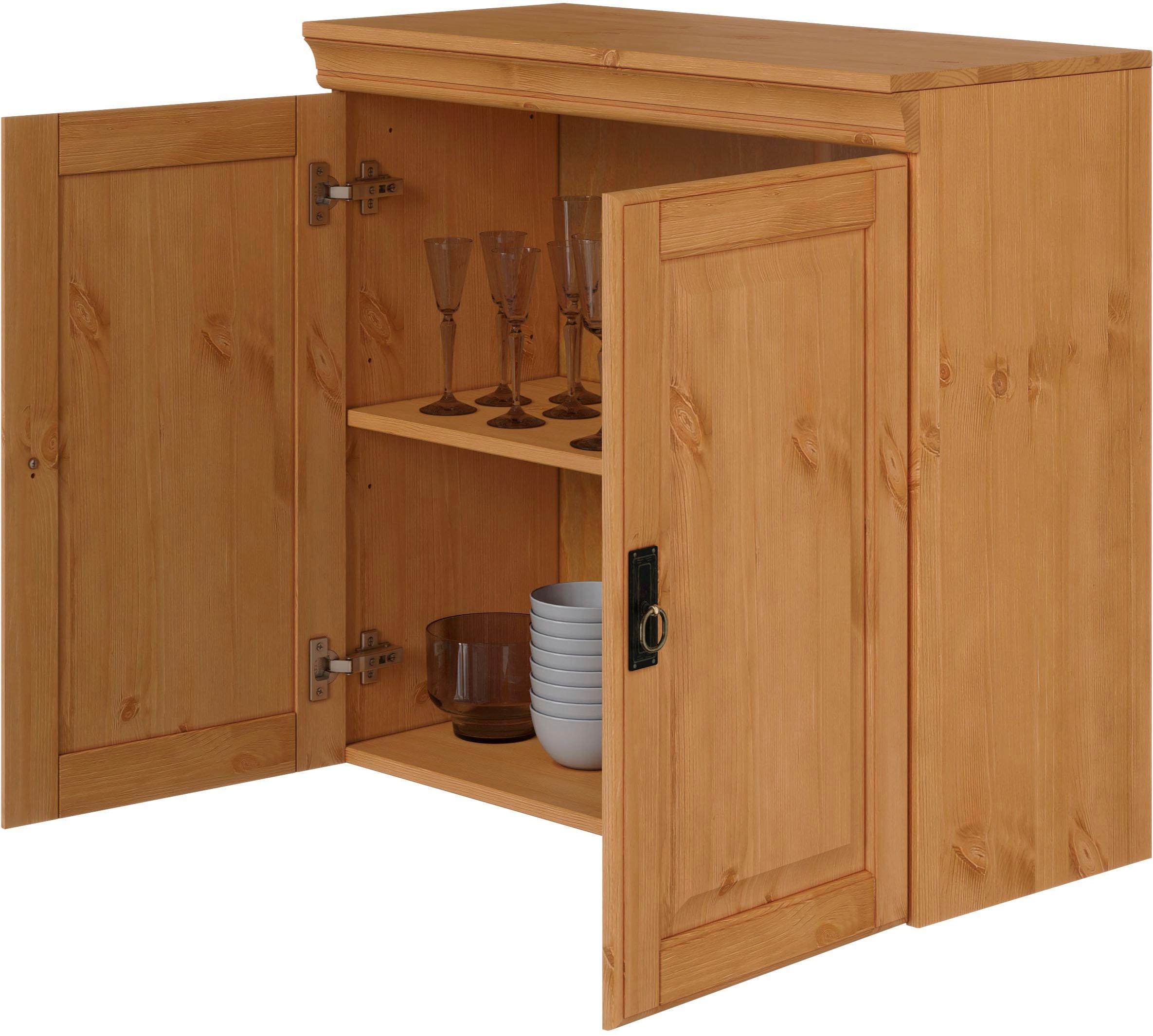 Home affaire Hängeschrank »Rügen«, Breite 80 cm, Kiefer massiv, 2 Türen, 1 Einlegeboden