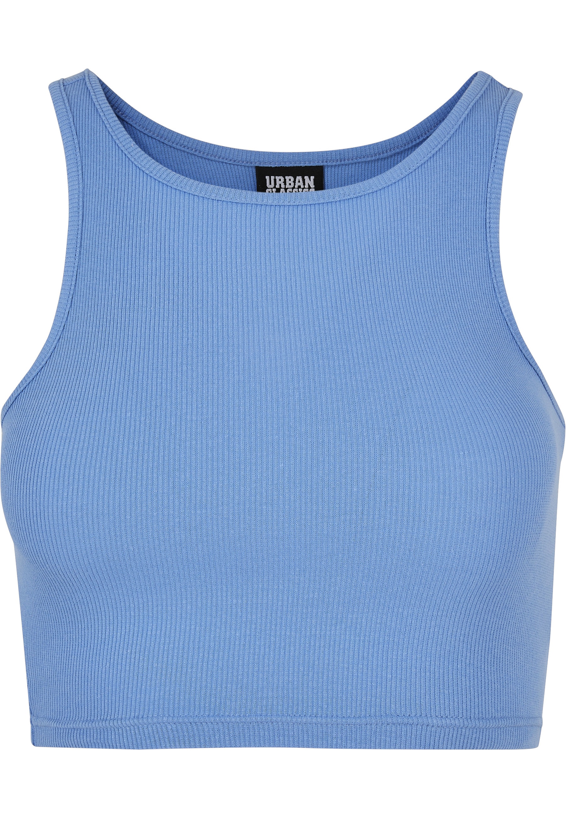 URBAN CLASSICS Muskelshirt "Urban Classics Damen Ladies Cropped Rib Top" 1 Stk.