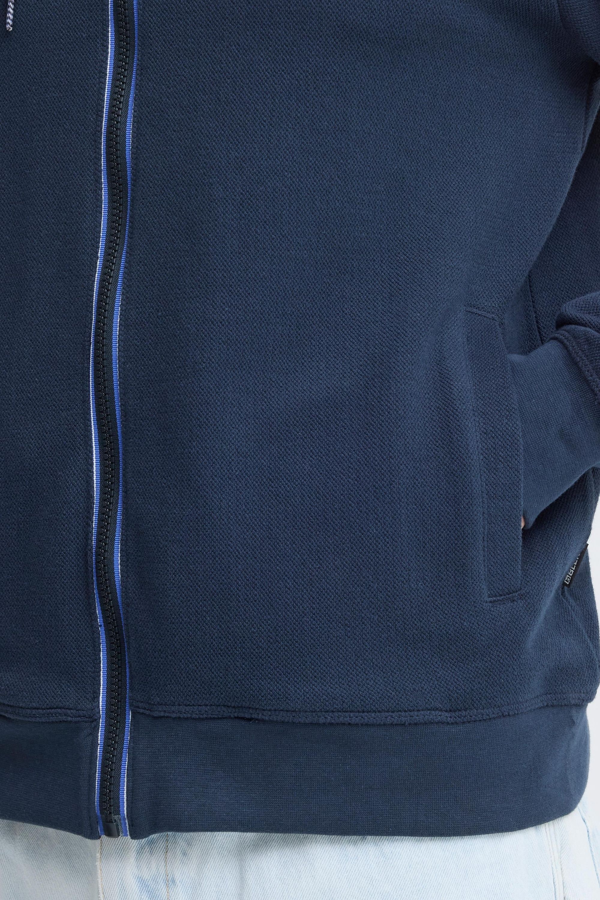 Blend Kapuzenpullover »BHJuma« Moderne Kapuzensweatjacke mit kontrastfarbenem Reißverschluss